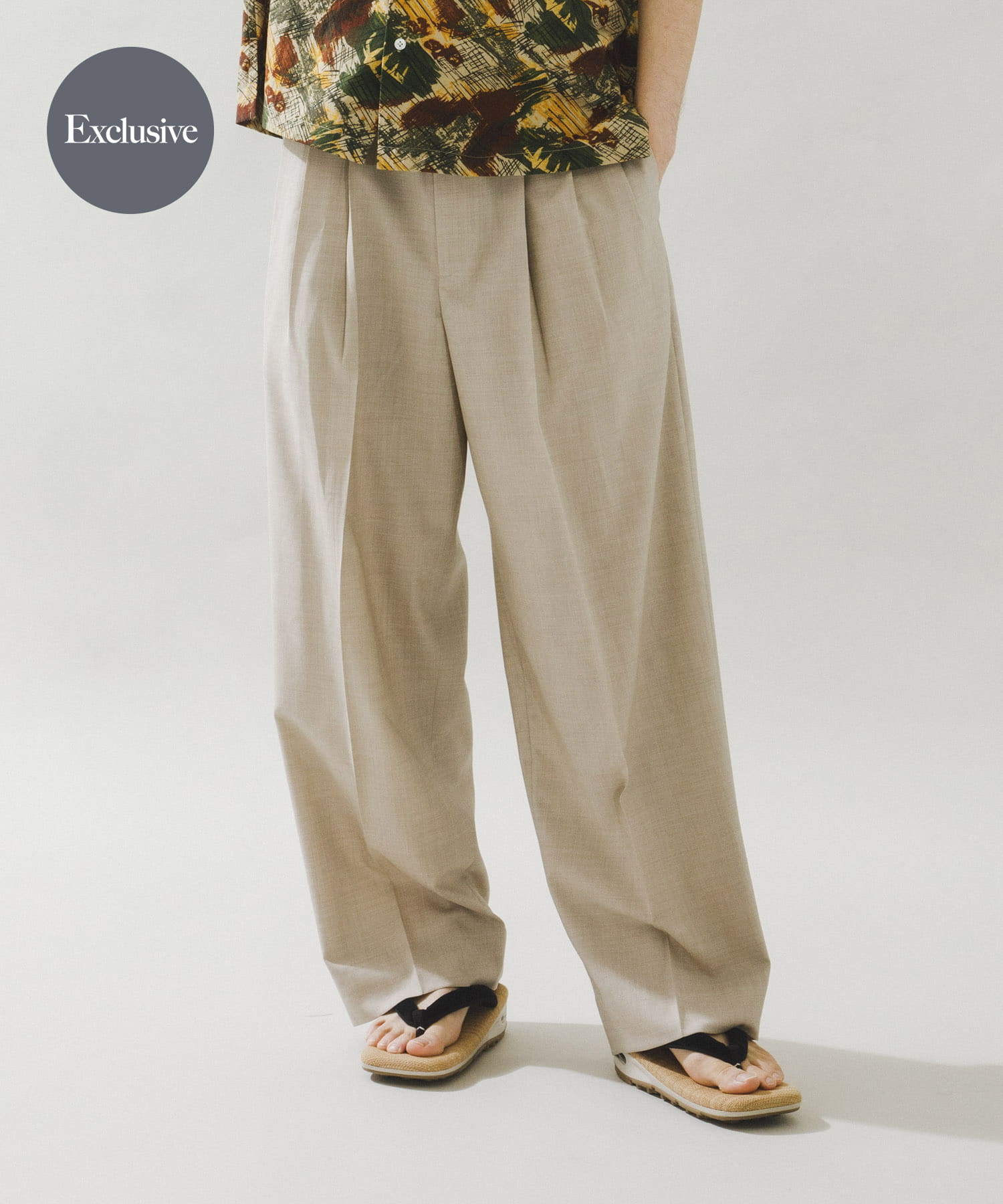 『別注』YLEVE×URBAN RESEARCH　S120'S WOOL 3TACK PANTS