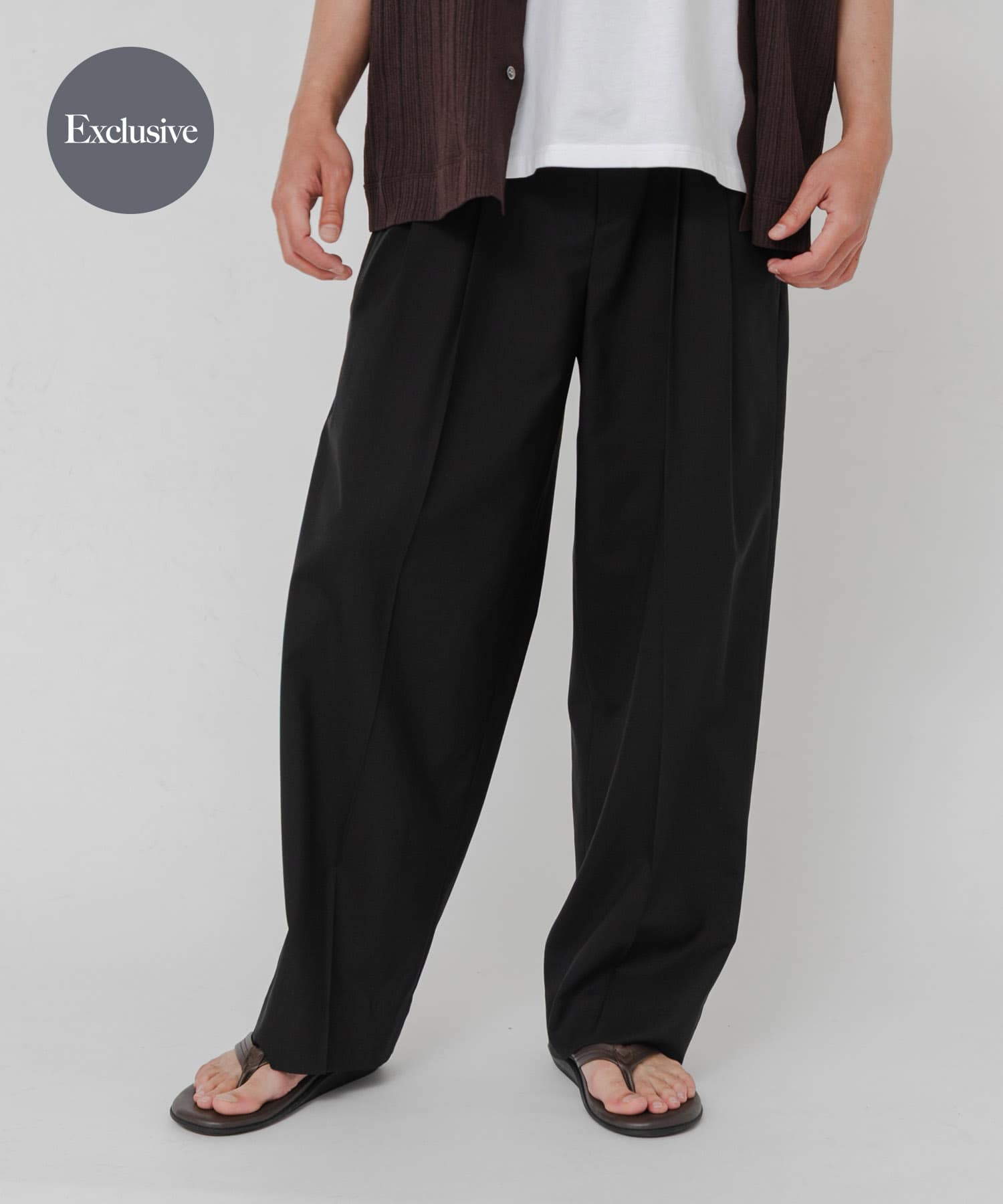 『別注』YLEVE×URBAN RESEARCH　S120'S WOOL 3TACK PANTS