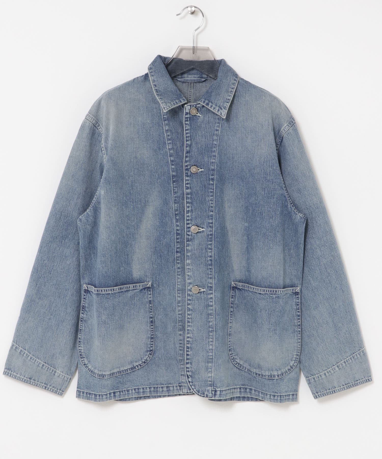 ULTERIOR　LIGHT DENIM COVERALL FADE BLUE 4