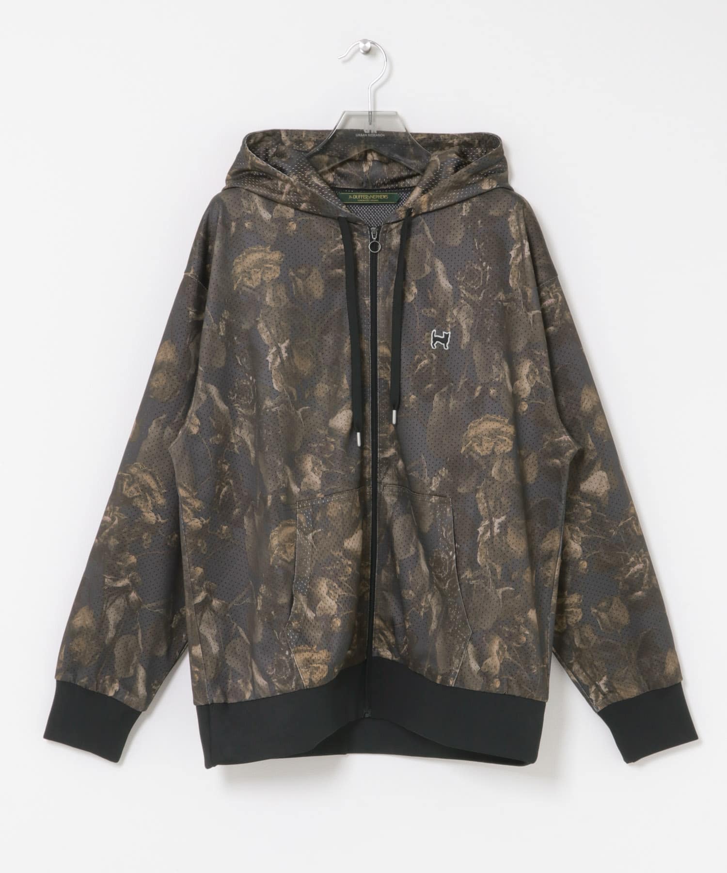 The DUFFER N NEPHEWS　MESH ZIP UP HOODIE