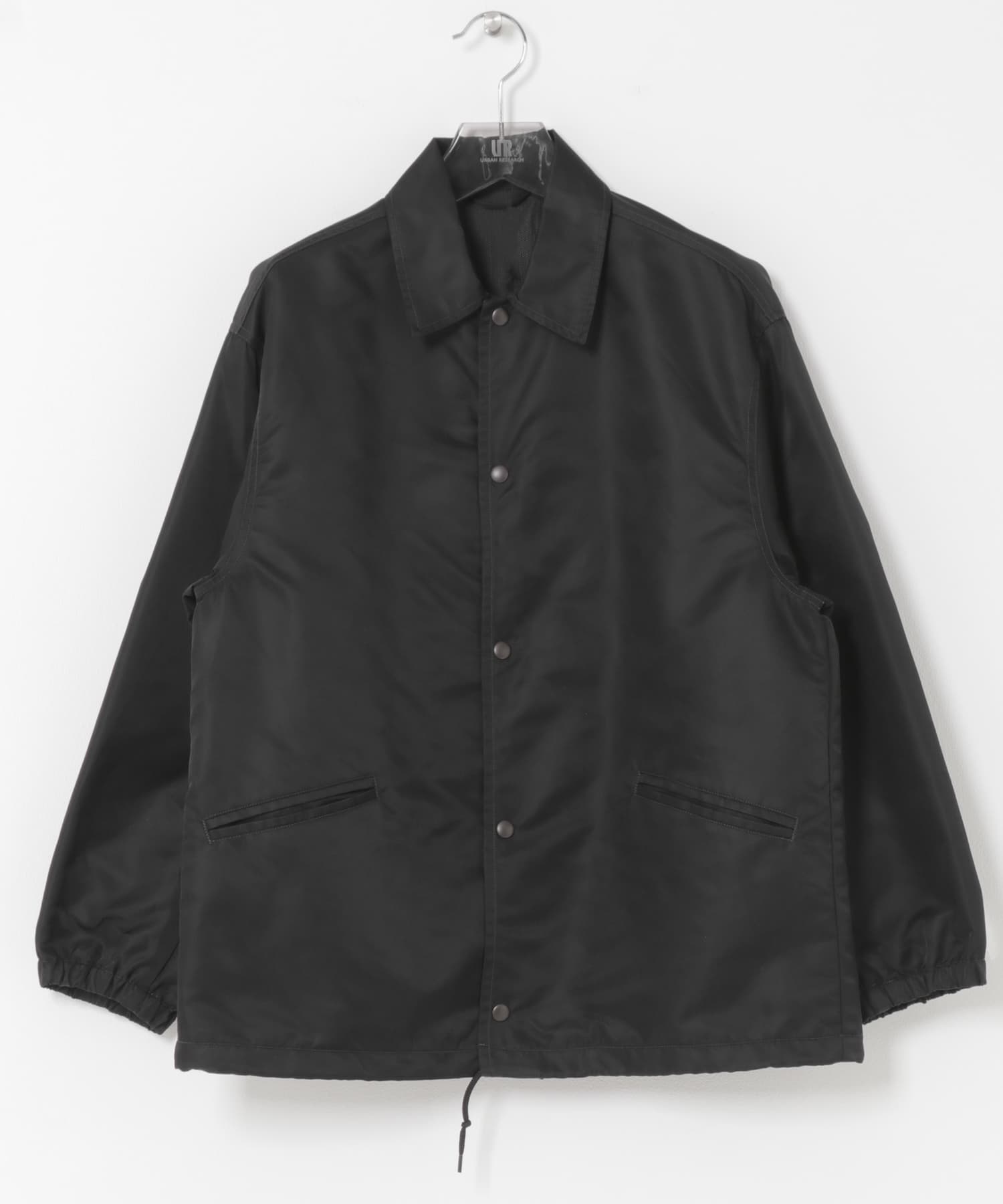 blurhmsROOTSTOCK　WASHED NYLON COACH JACKET BLACK 2