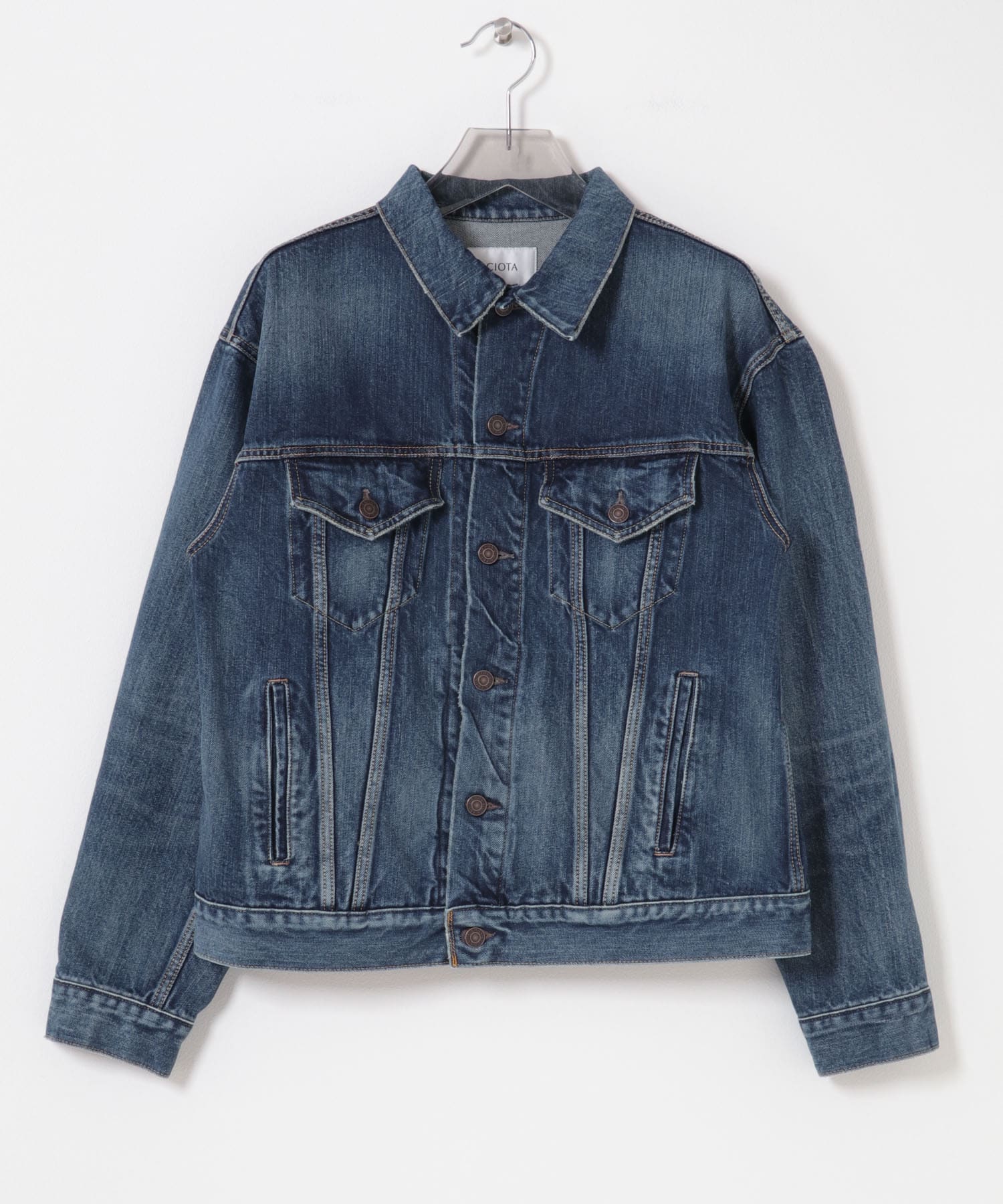 CIOTA　4 POCKETS DENIM JACKET M BLUE 42