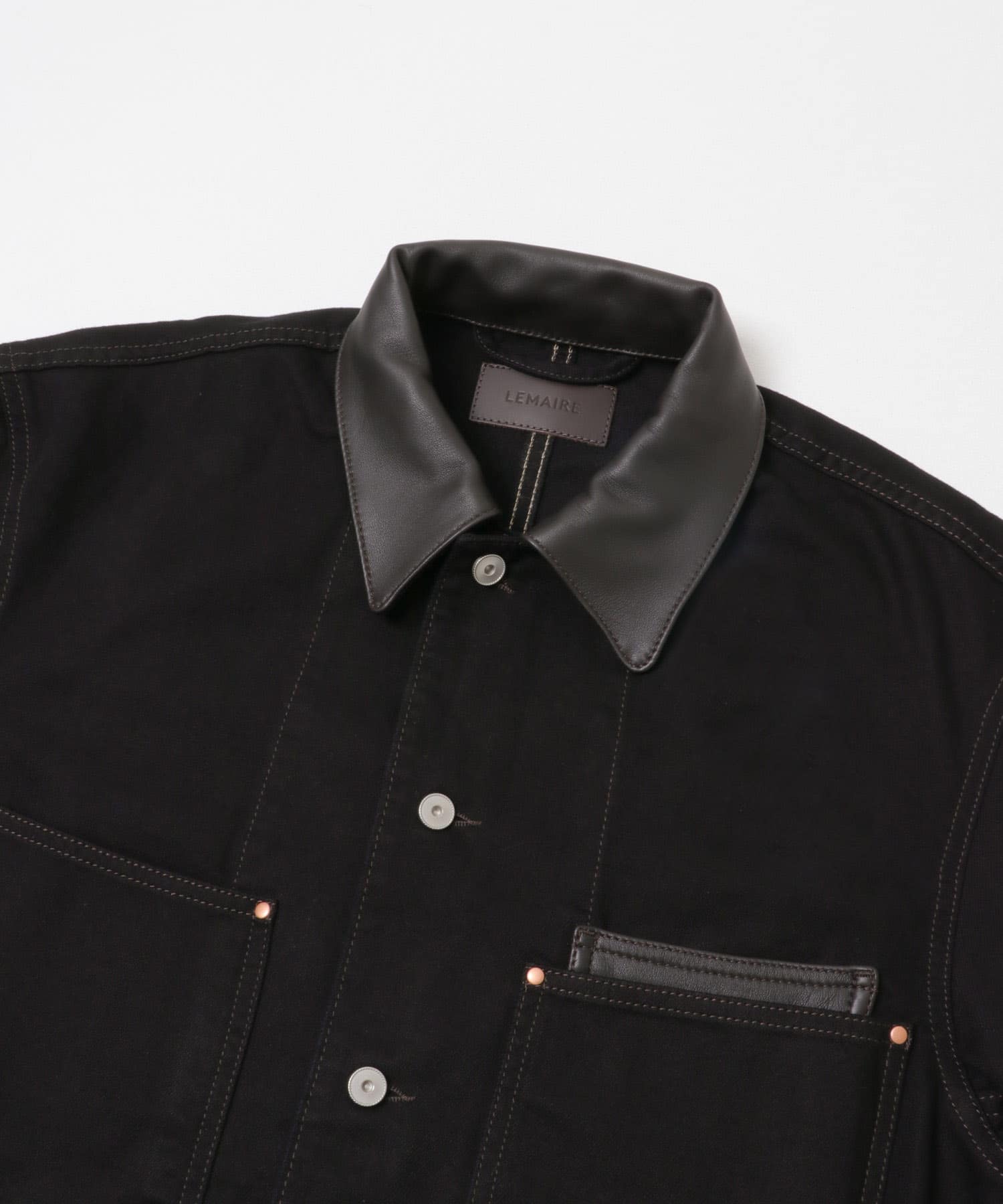 LEMAIRE　WORKWEAR OVERSHIRTS BLK BK999 46