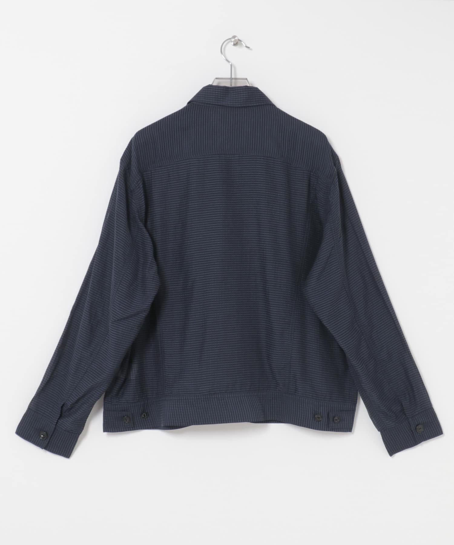 SEVEN BY SEVEN　SHEER COWBOY JACKET 120 NAVY M