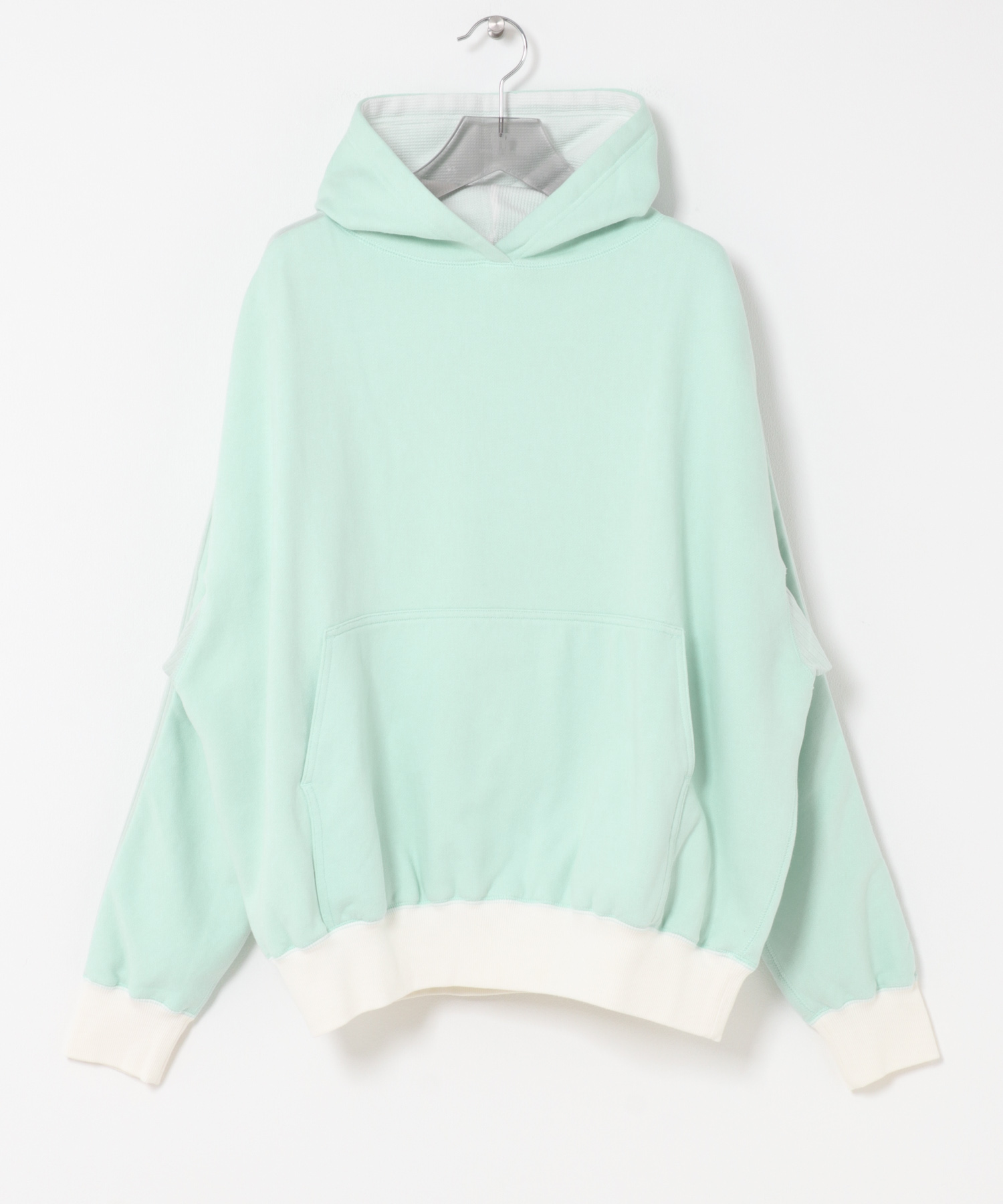 A.D.A.N　D/S HOODED SWEAT SHIRTS SAX L
