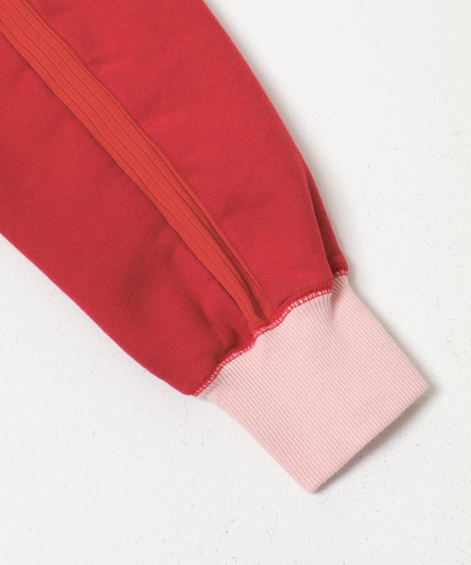 A.D.A.N　D/S HOODED SWEAT SHIRTS RED L