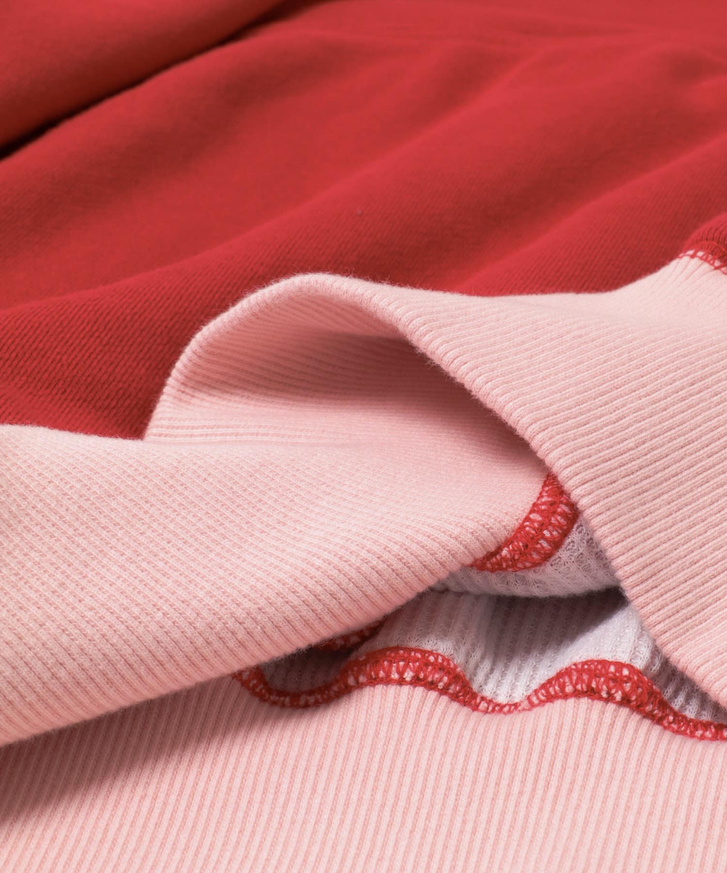 A.D.A.N　D/S HOODED SWEAT SHIRTS RED L