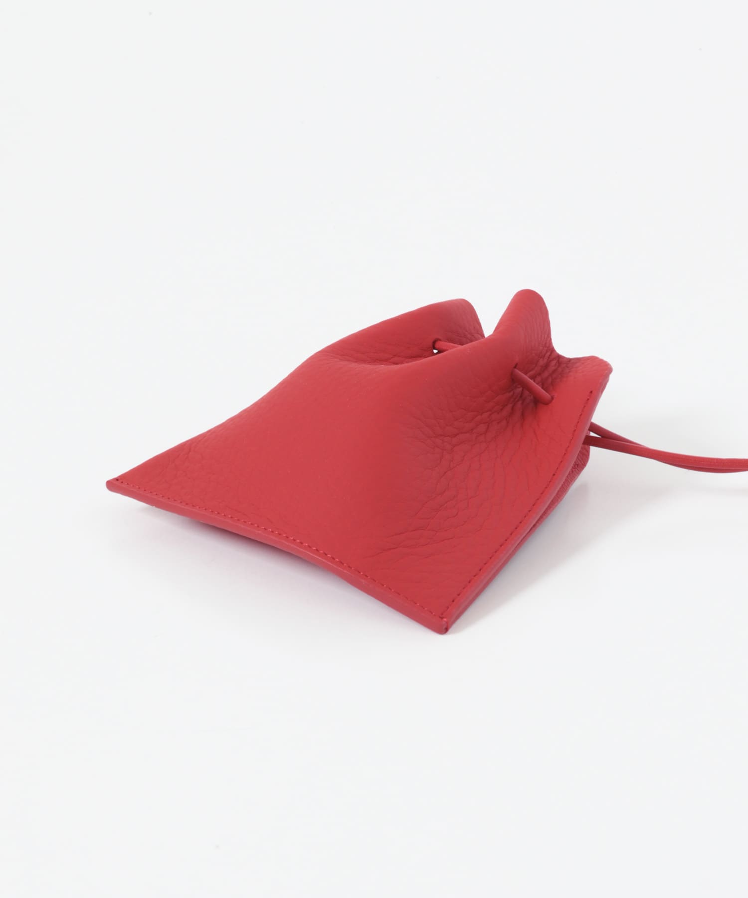 『一部別注カラー』ITTI　HERRIE KINCHAKU POUCH 別注RED XXS