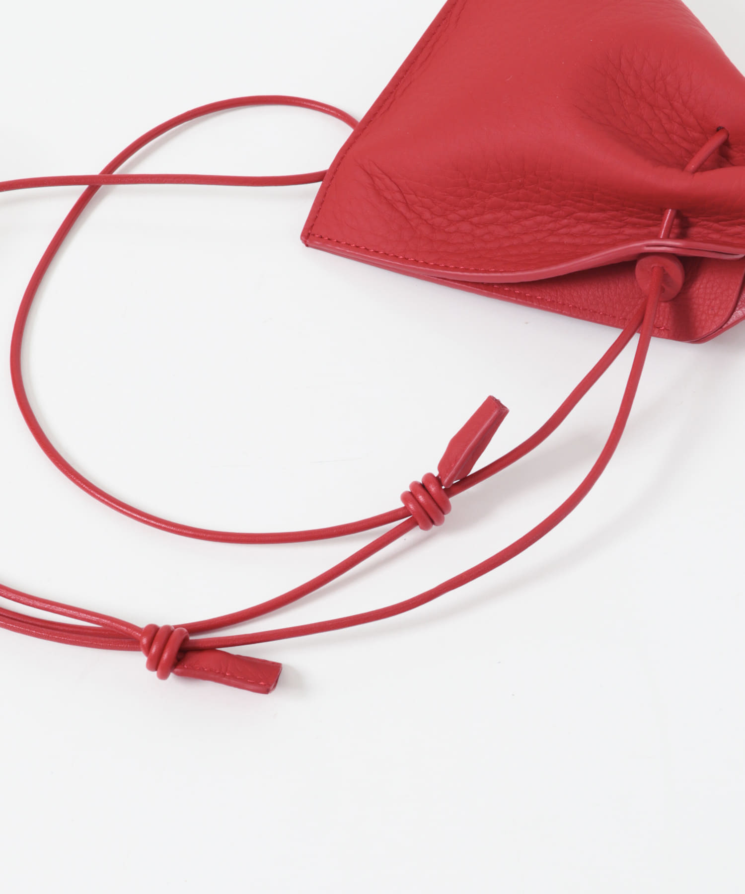 『一部別注カラー』ITTI　HERRIE KINCHAKU POUCH 別注RED XXS