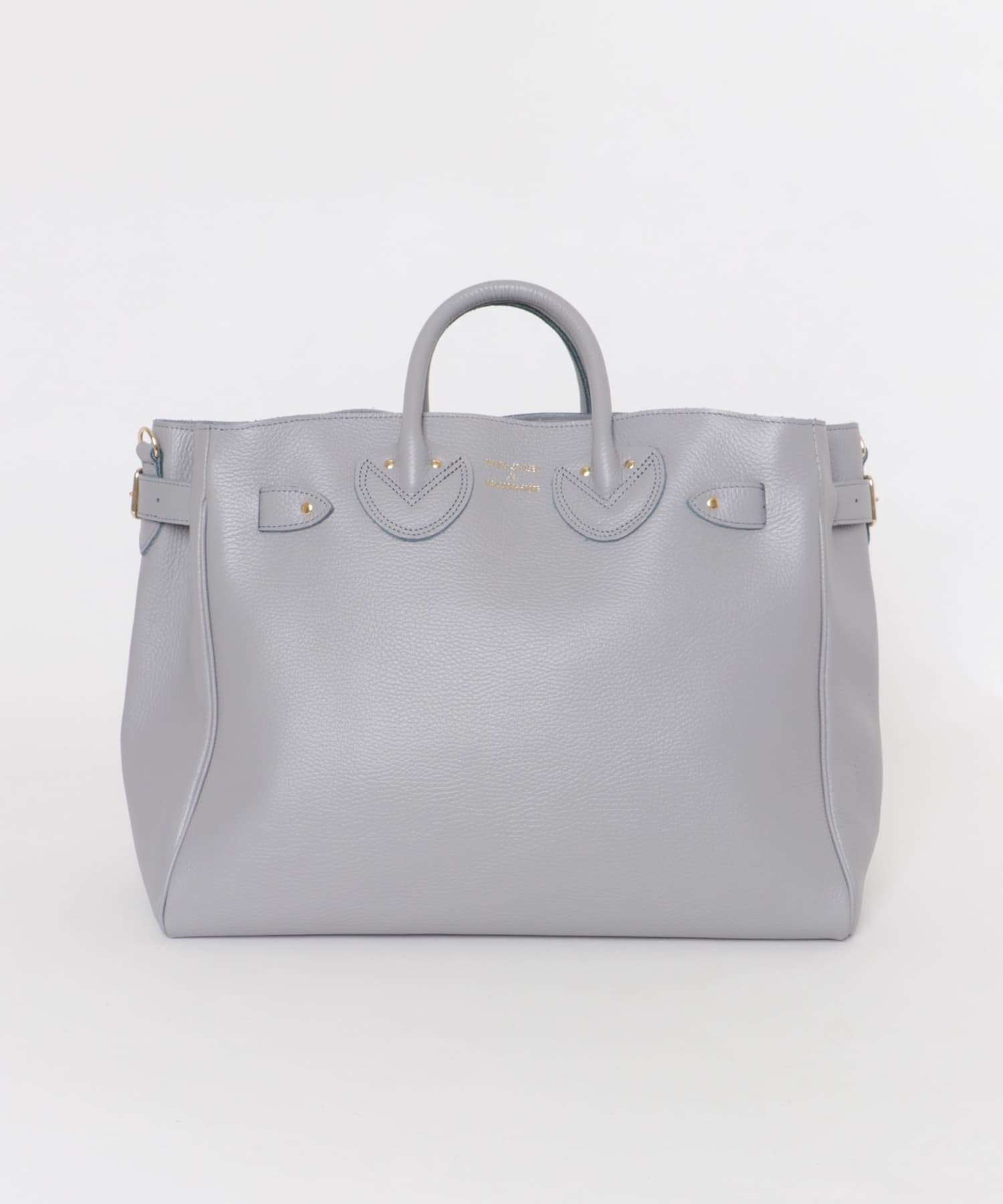 YOUNG&OLSEN　EMBOSSED LEATHER BELTED M