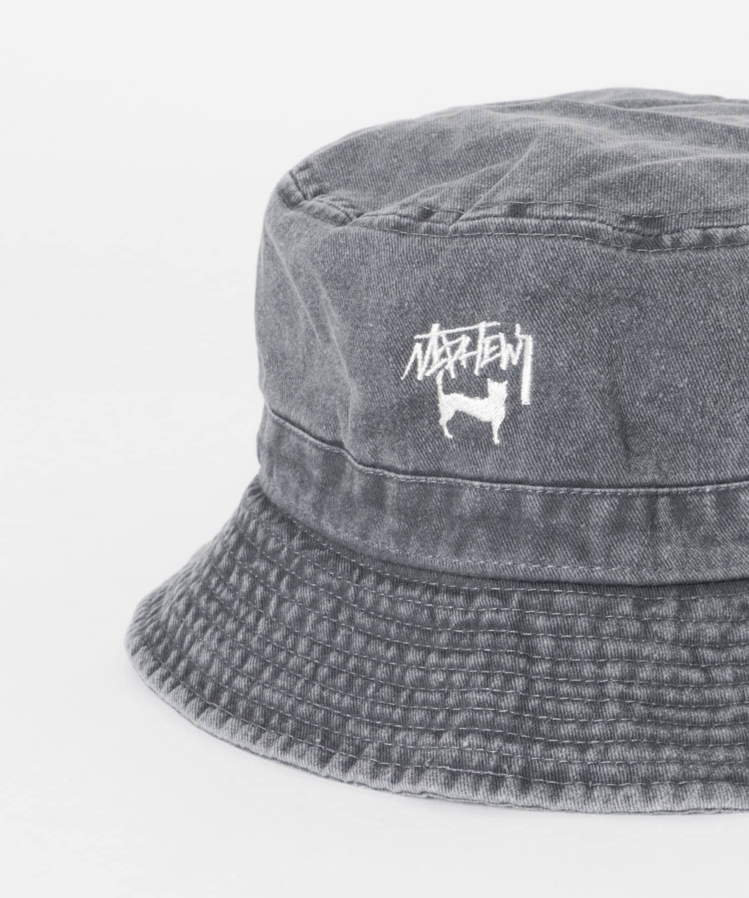 The DUFFER N NEPHEWS　DN CAT BUCKET HAT CHARCOAL Free