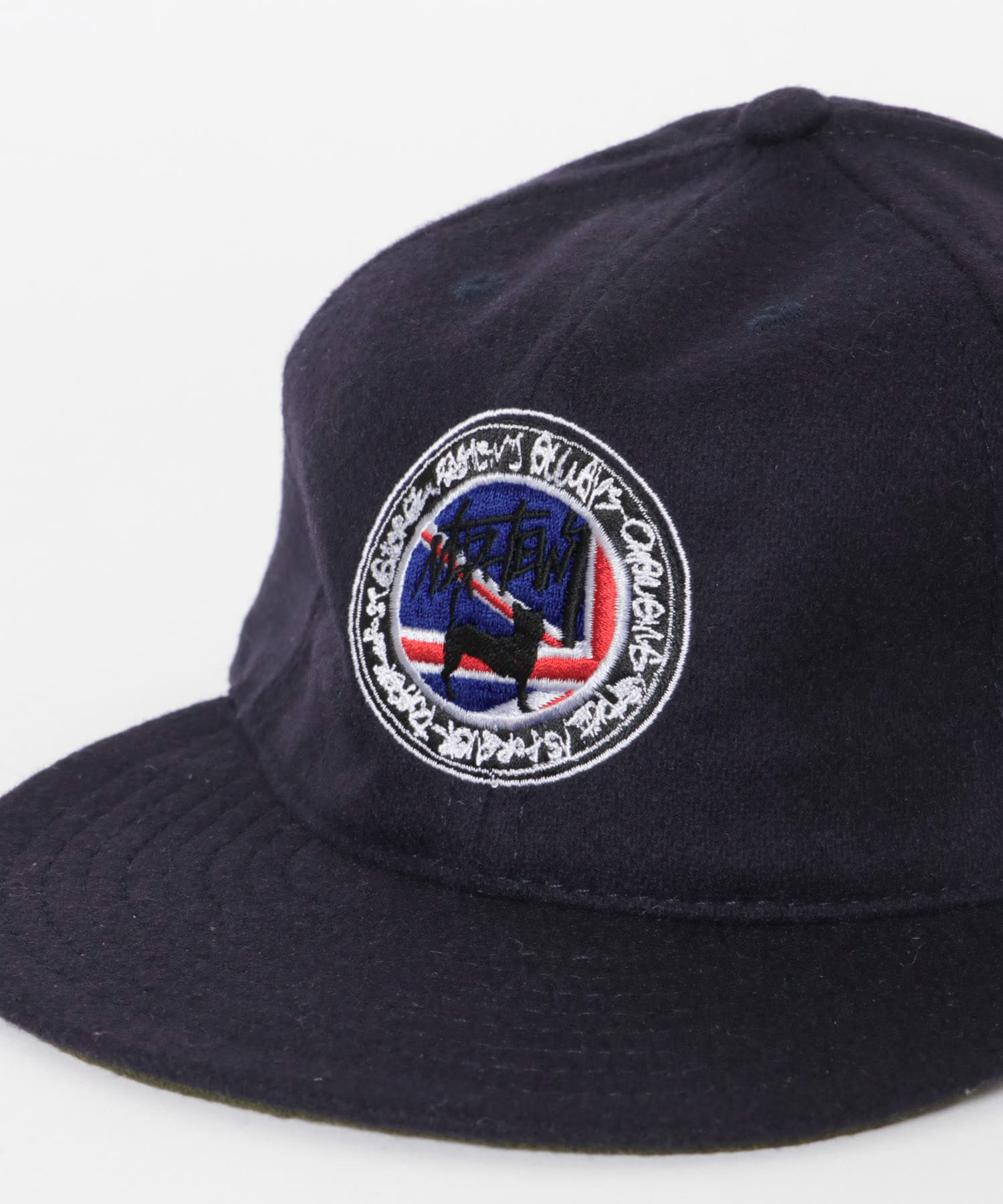 The DUFFER N NEPHEWS　DN CAT EMBROIDERY B.B CAP NAVY Free