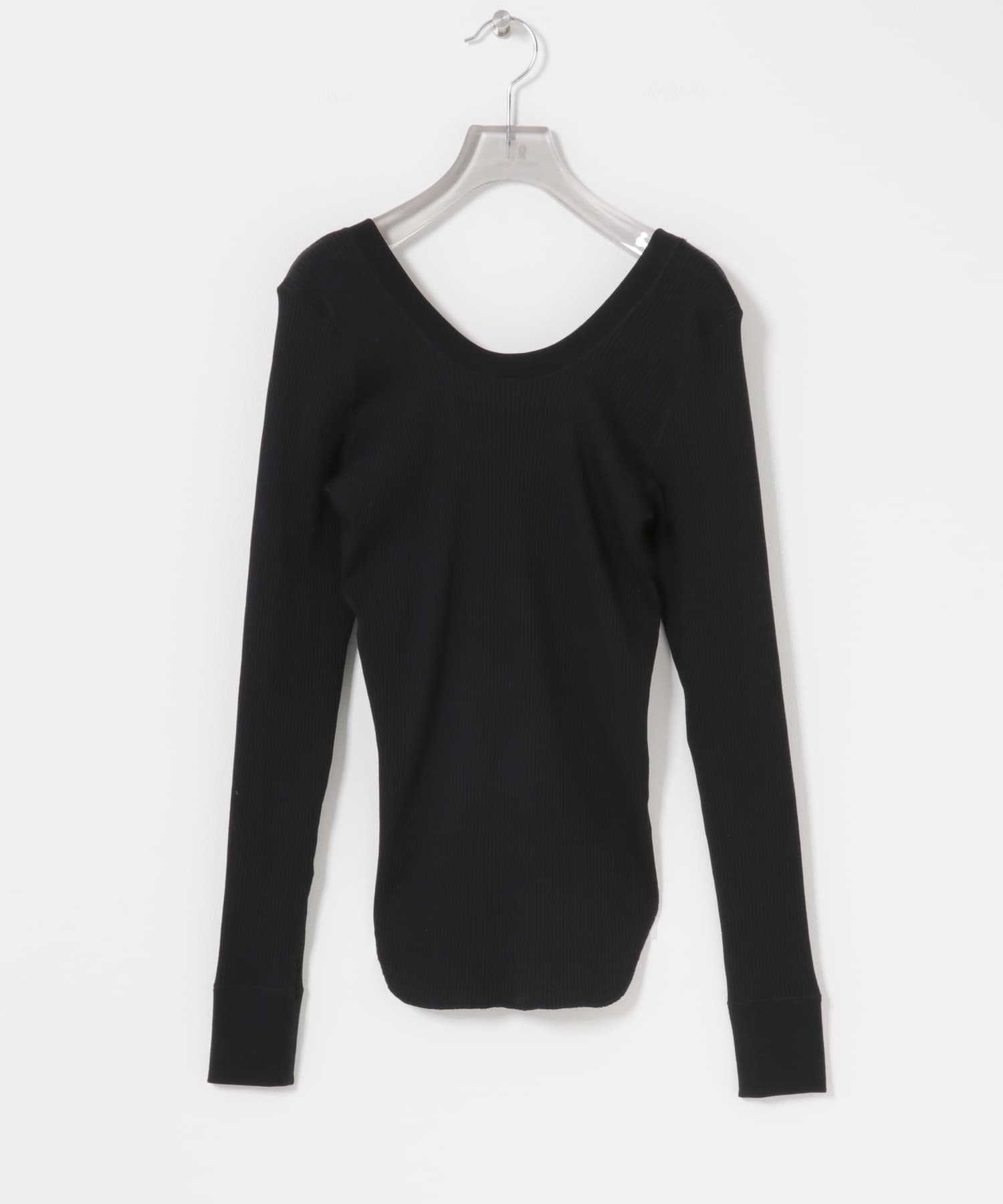 『別注』HAKUJI×URBAN RESEARCH　ORGANIC COTTON LONG-SLEEVE PULLOVER BLACK Free