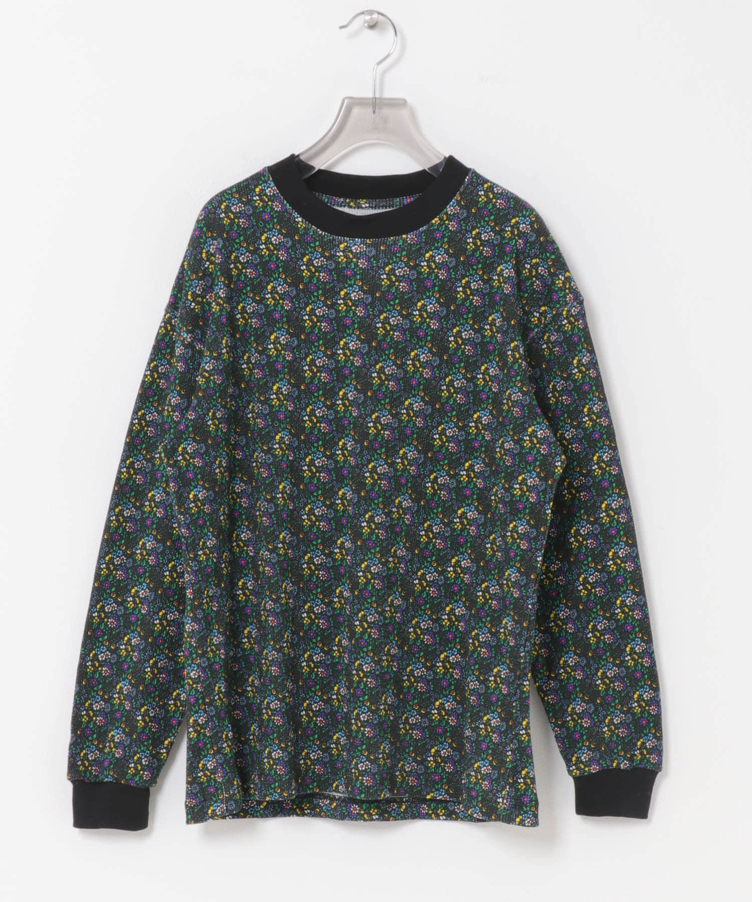 NOMARHYTHM TEXTILE　SMALL FLOWER WAFFLE T-SHIRTS