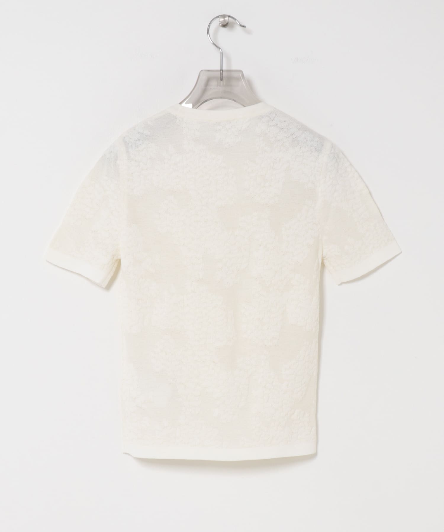 RECTO　LACE JACQUARD KNIT TOP BEAN IVORY S