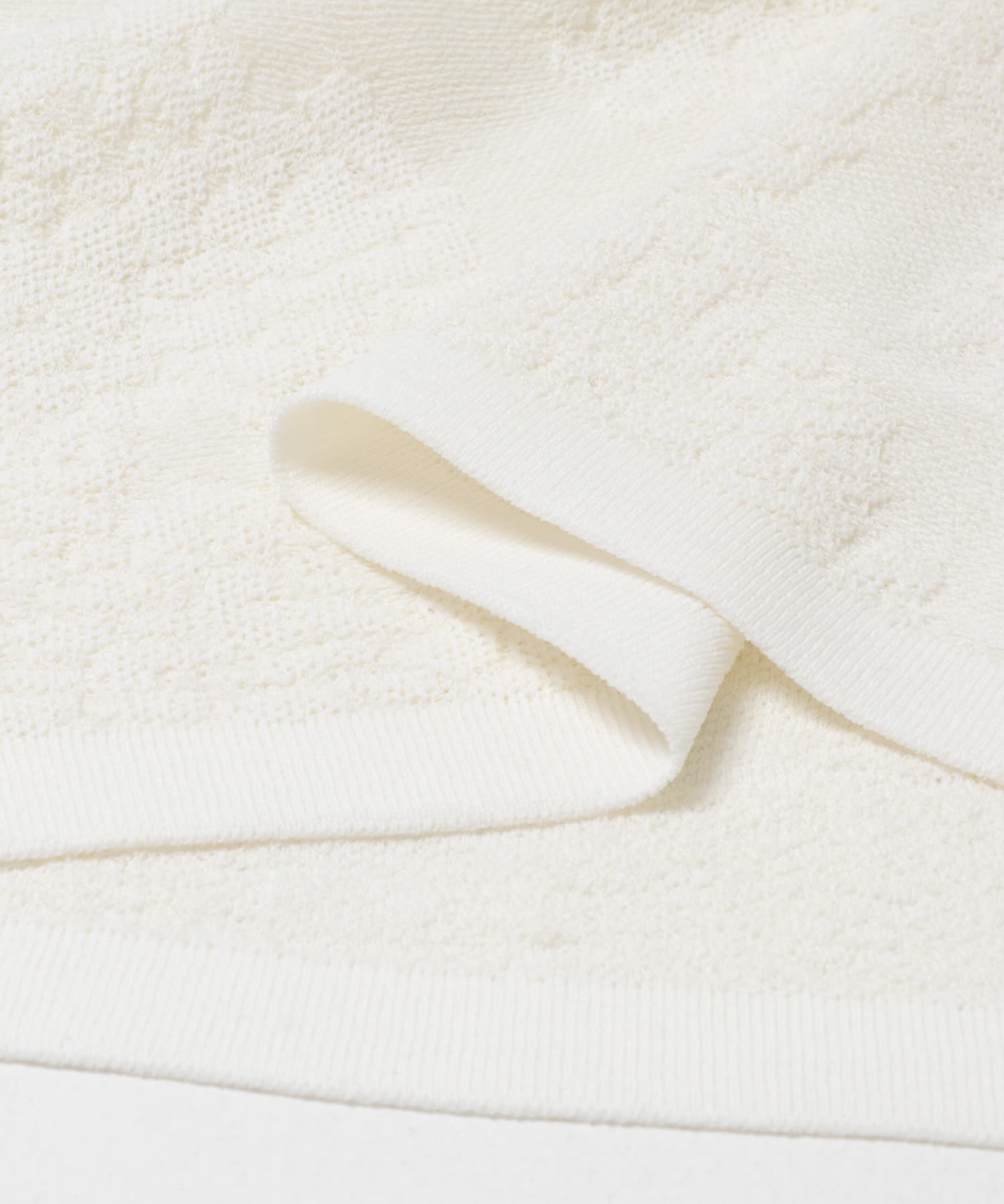 RECTO　LACE JACQUARD KNIT TOP BEAN IVORY S