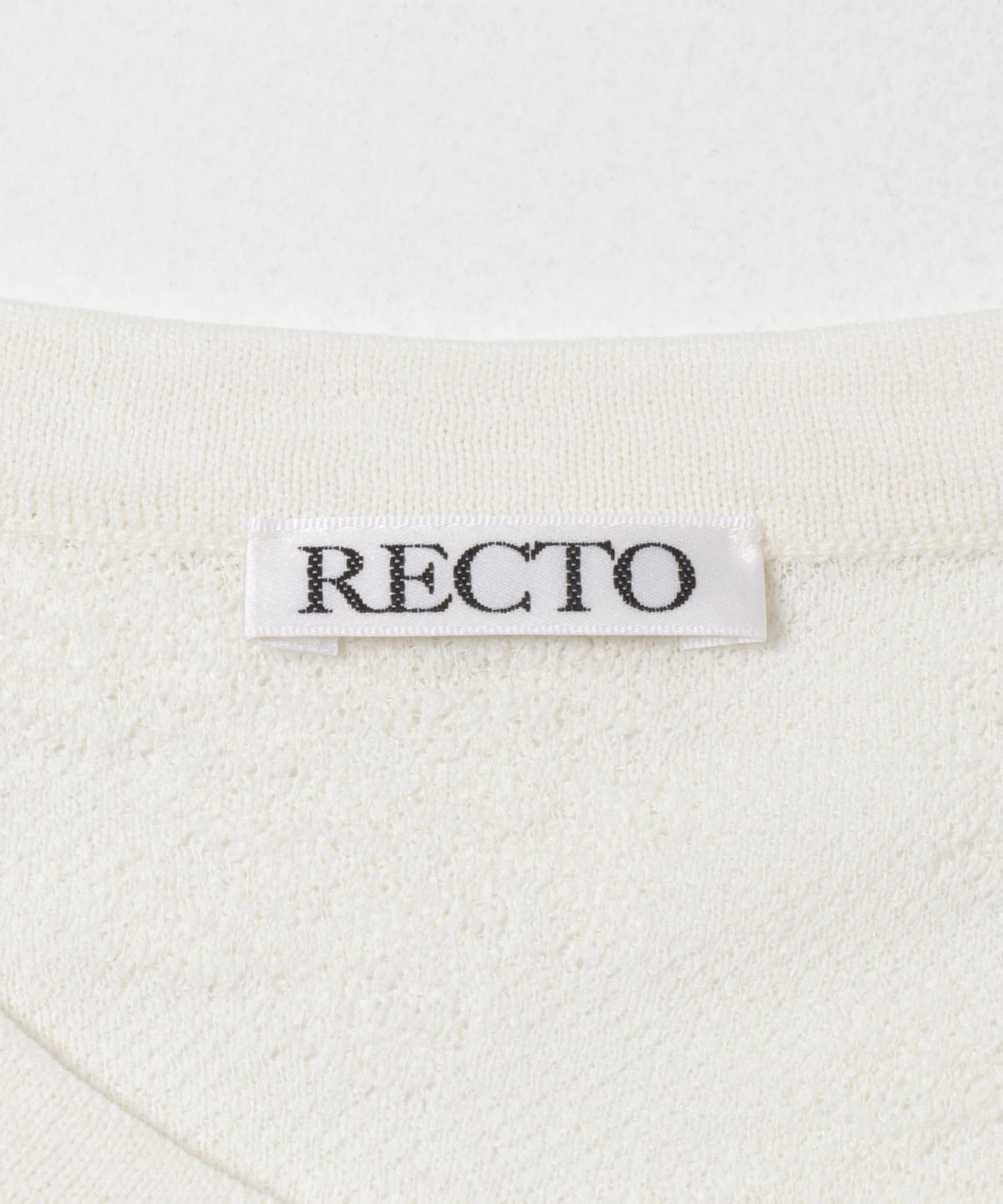 RECTO　LACE JACQUARD KNIT TOP BEAN IVORY S