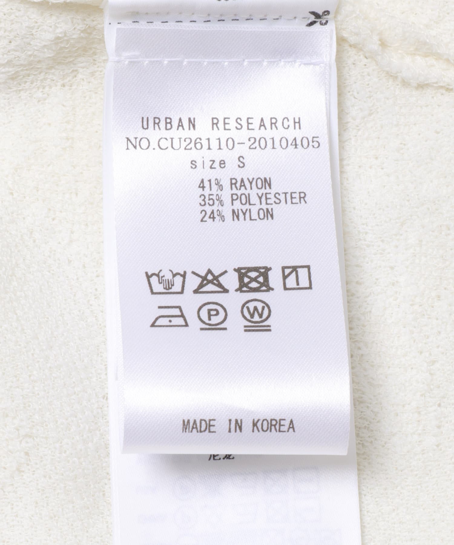 RECTO　LACE JACQUARD KNIT TOP BEAN IVORY S