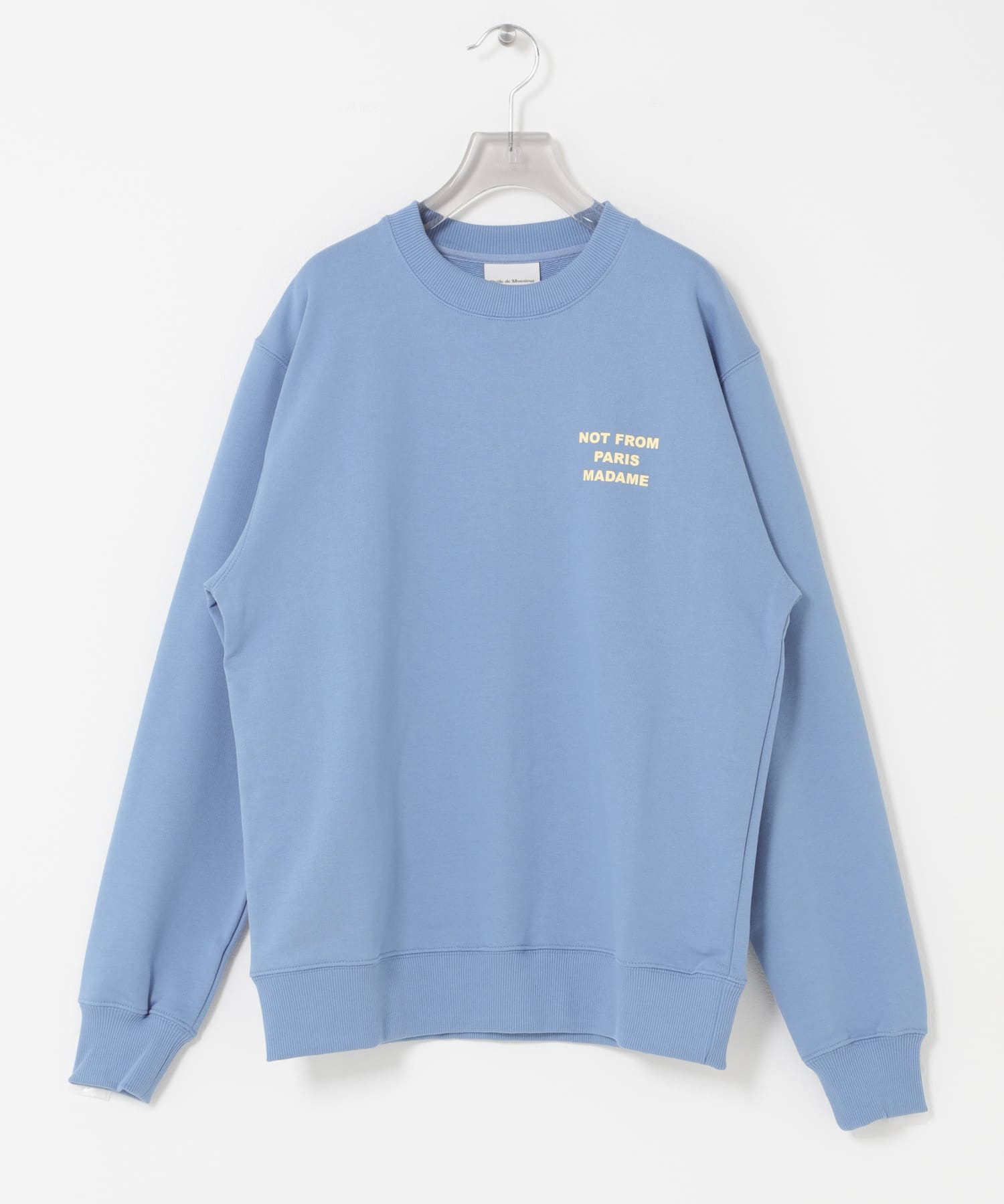 Drole de Monsieur　LE SWEATSHIRT SLOGAN BLUE XS