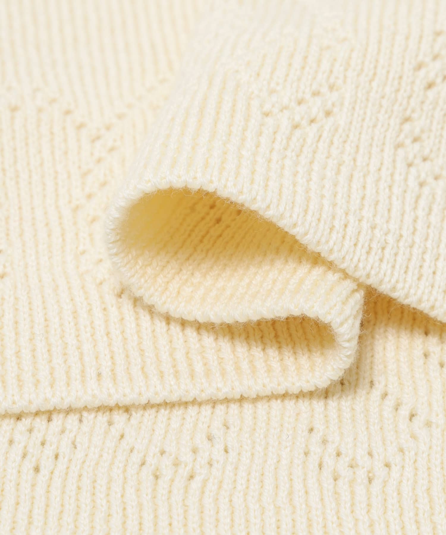 crinkle crinkle crinkle　GEOMETRIC JACQUARD KNIT IVORY Free