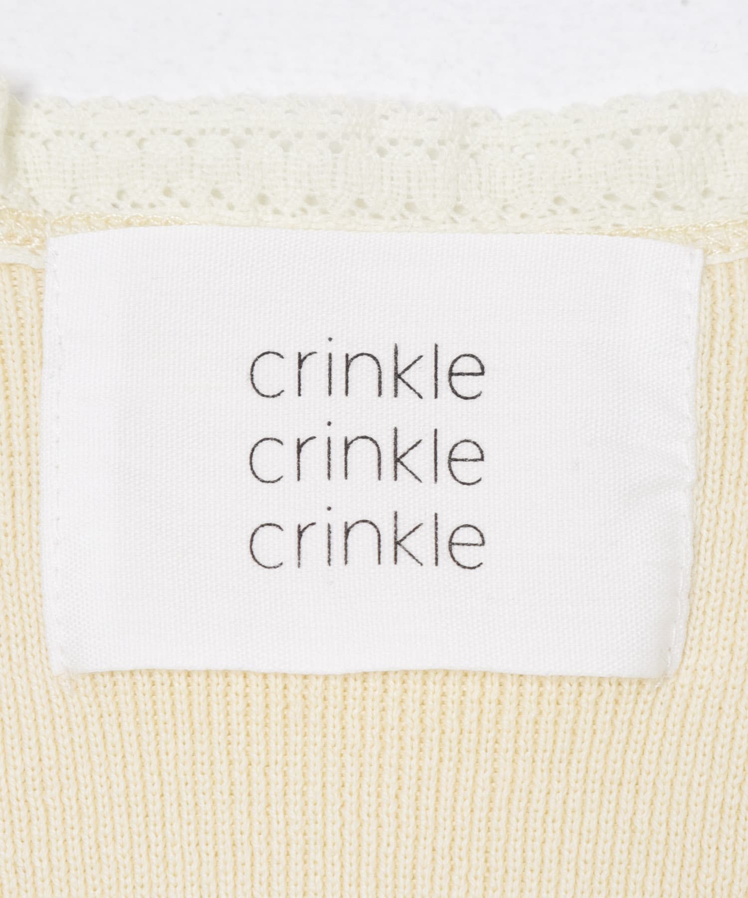 crinkle crinkle crinkle　GEOMETRIC JACQUARD KNIT IVORY Free