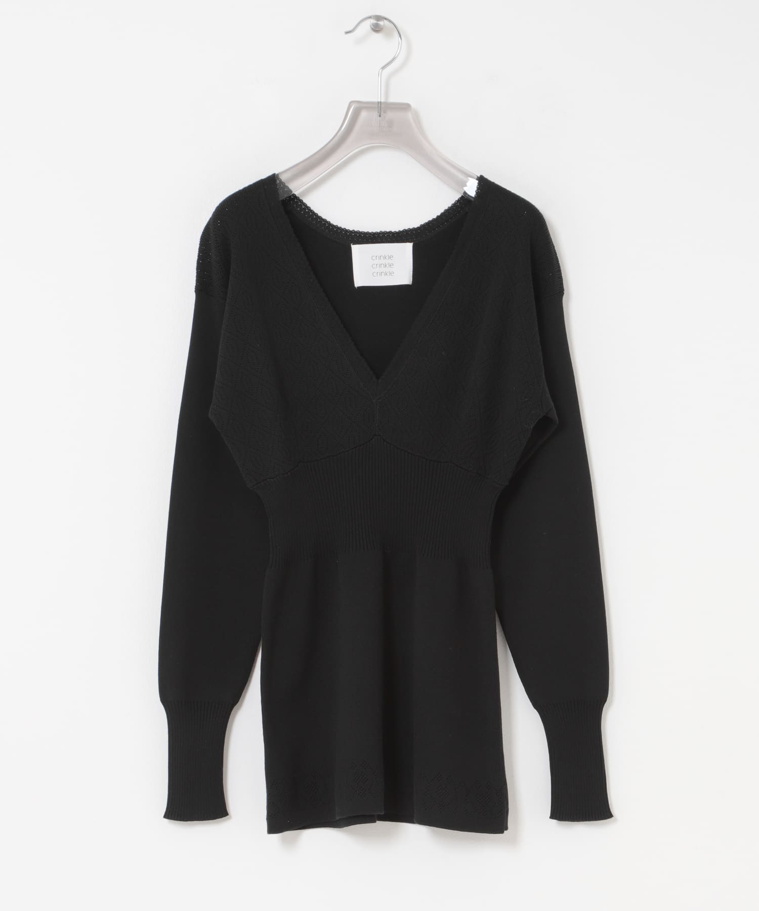 crinkle crinkle crinkle　GEOMETRIC JACQUARD KNIT