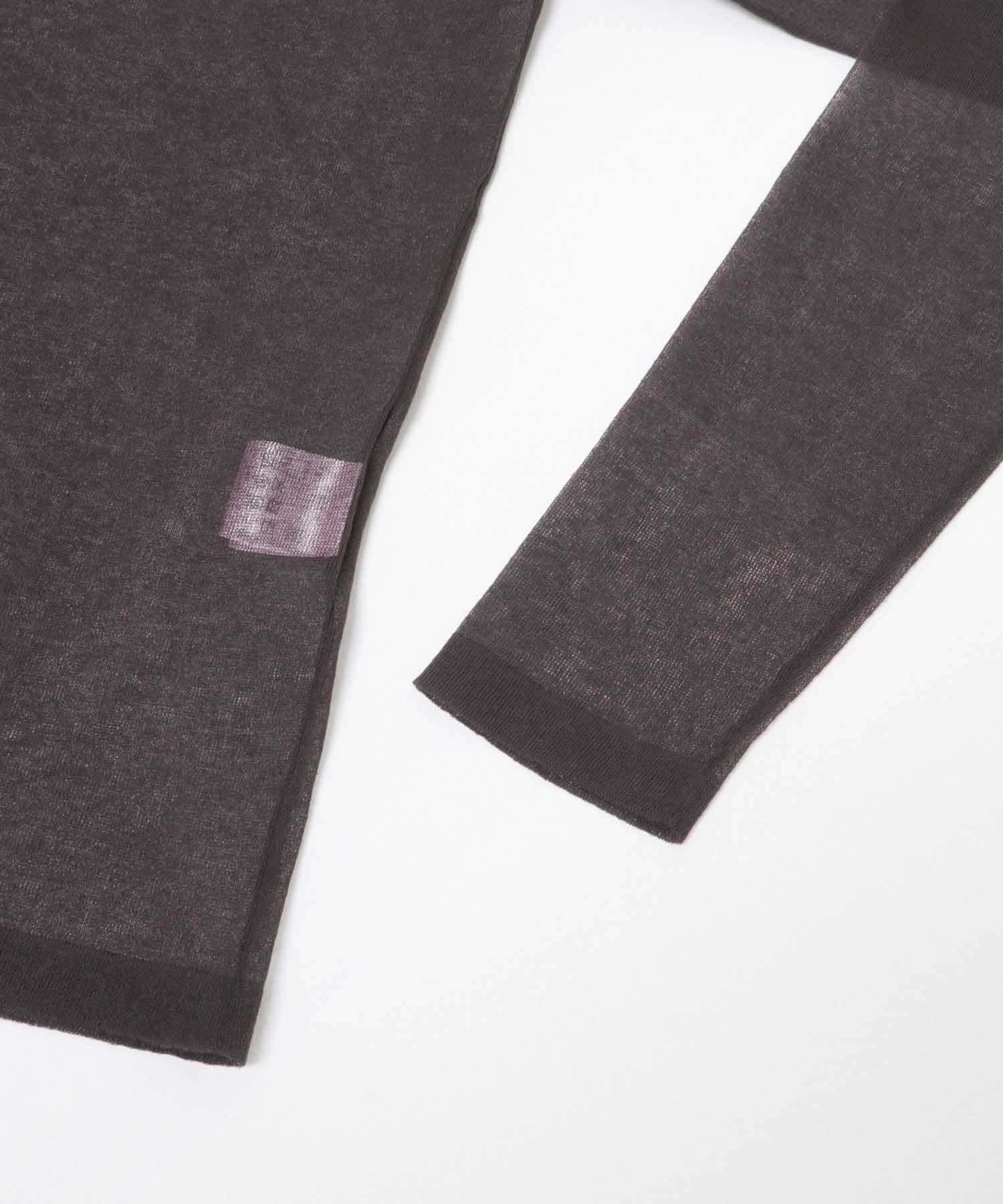 LOWER　18G PLAINSTITCH PULLOVER K BROWN M