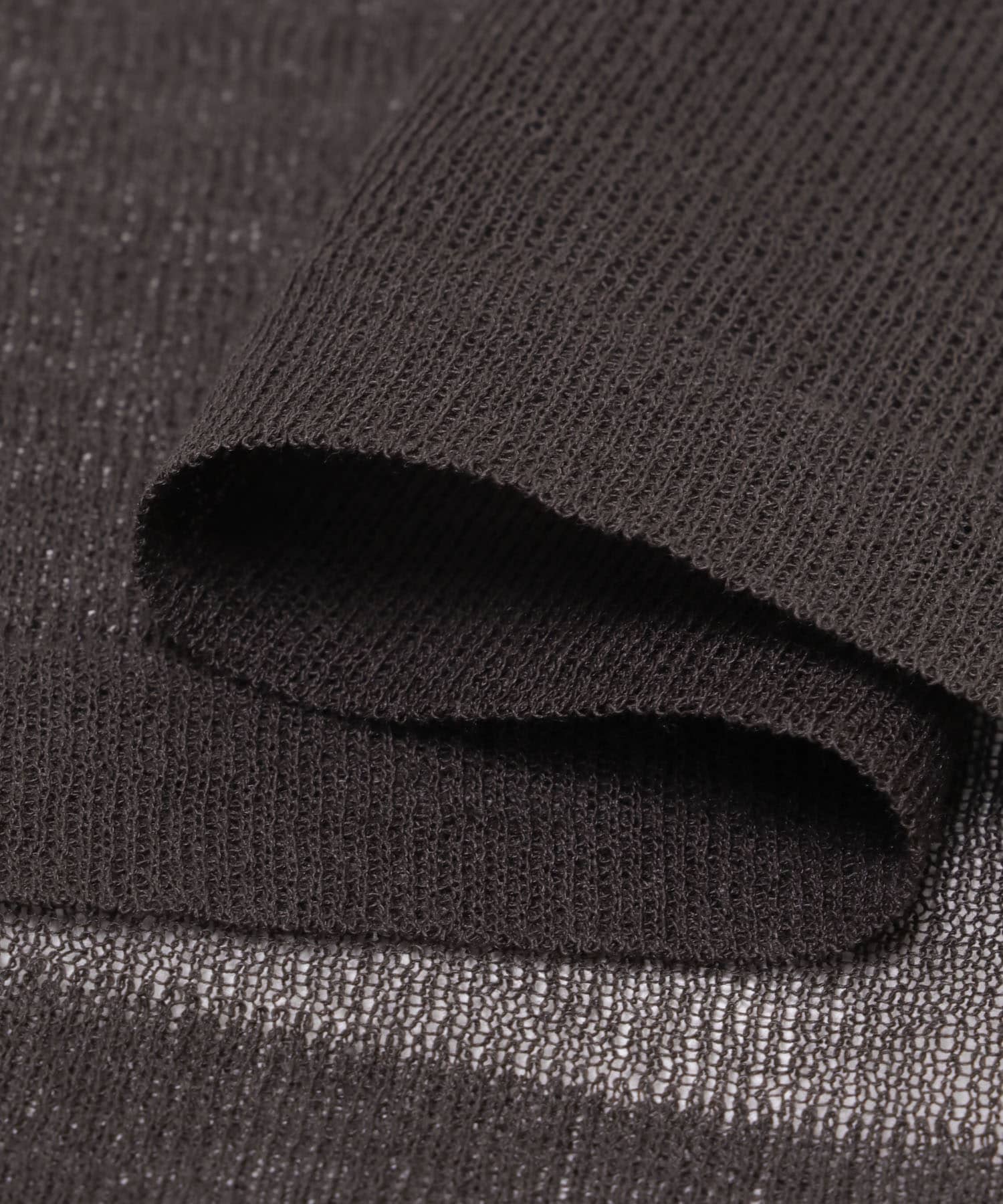 LOWER　18G PLAINSTITCH PULLOVER K BROWN M