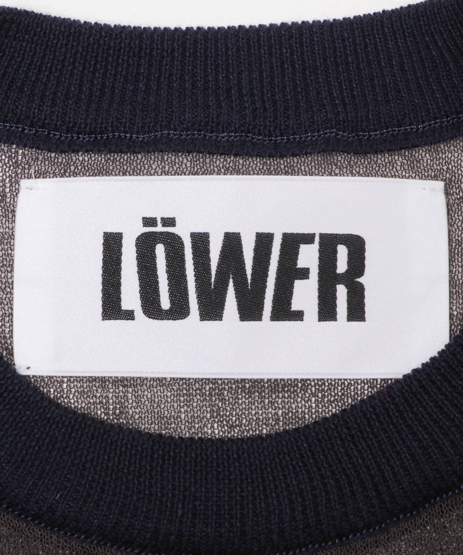 LOWER　18G PLAINSTITCH PULLOVER K BROWN M