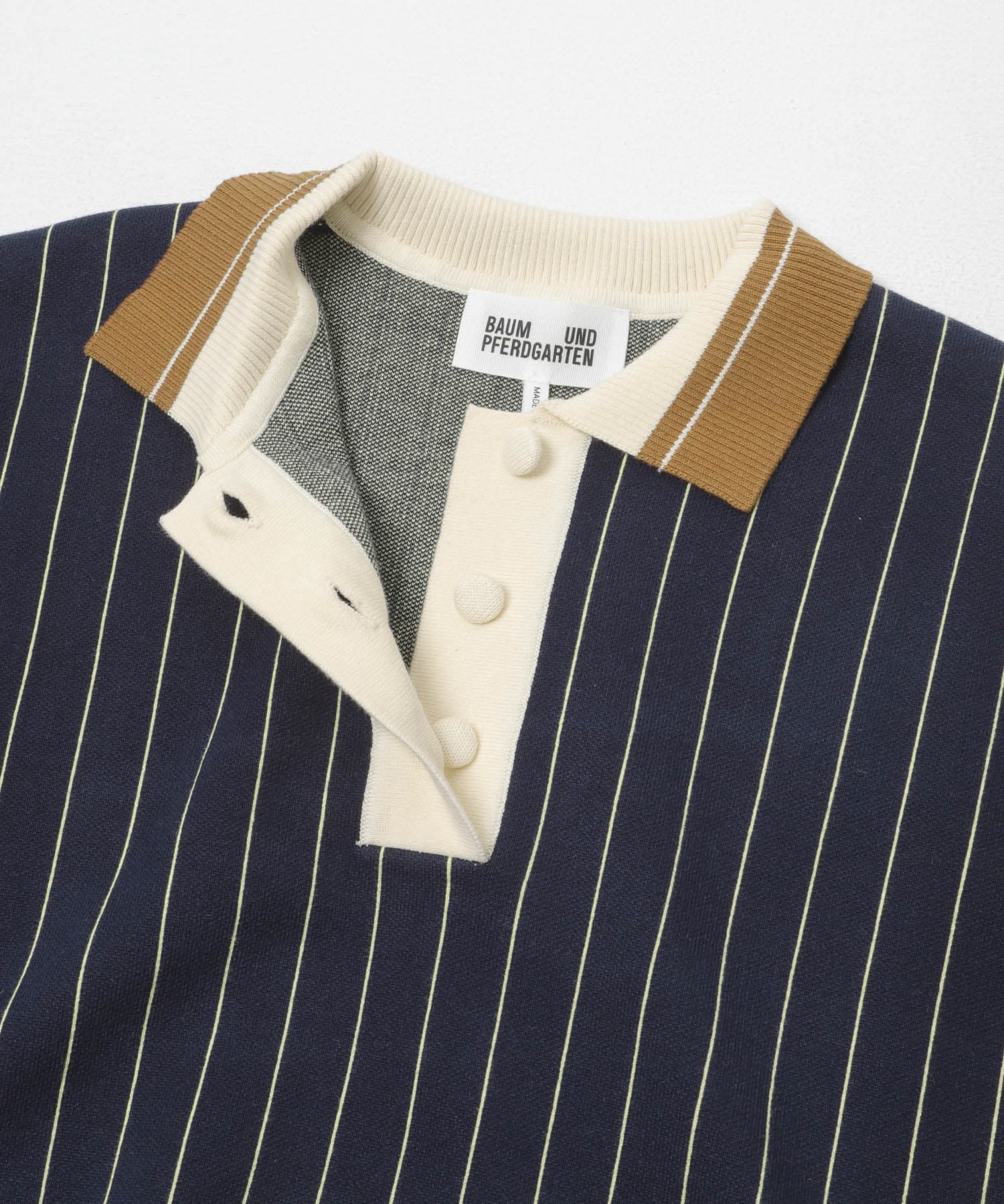 BAUM UND PFERDGARTEN MILANO KNIT POLO(S SUNNY LIME): トップス
