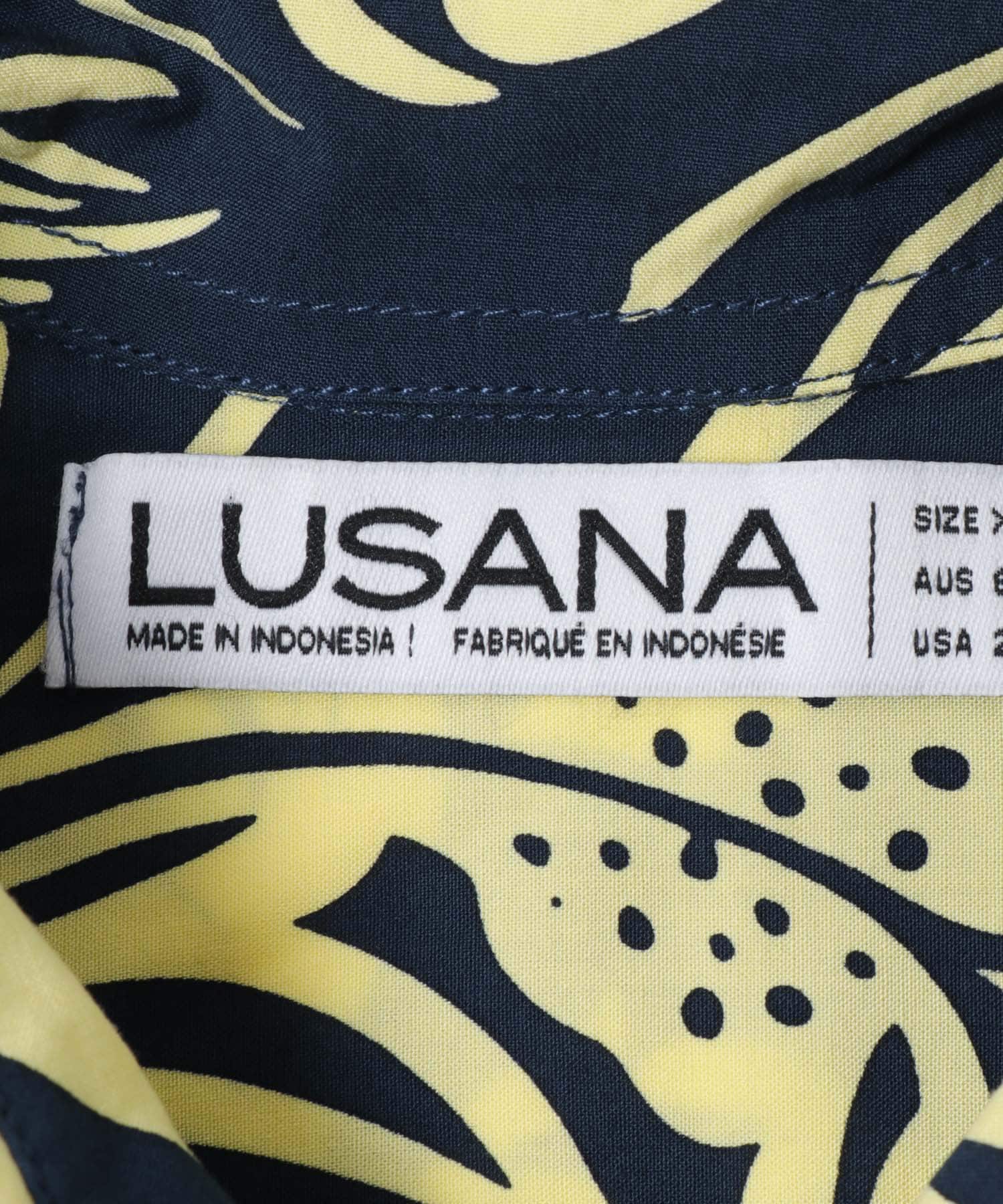 『一部別注カラー』LUSANA　SUN SHIRTS 別注H NAVY XS