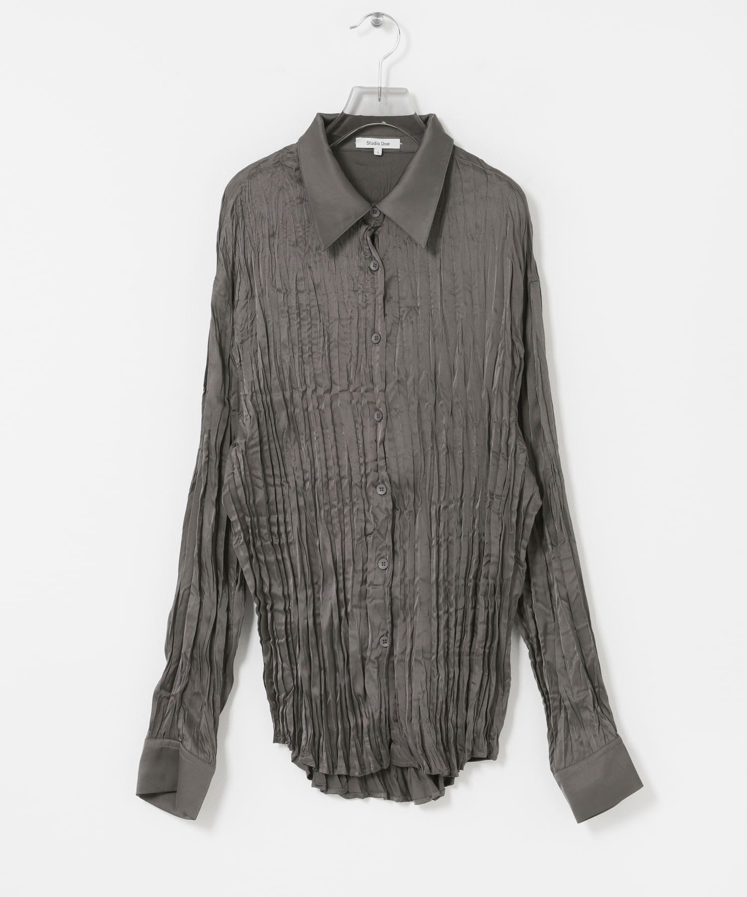 Studio Doe　SATIN PLEATED SHIRTS