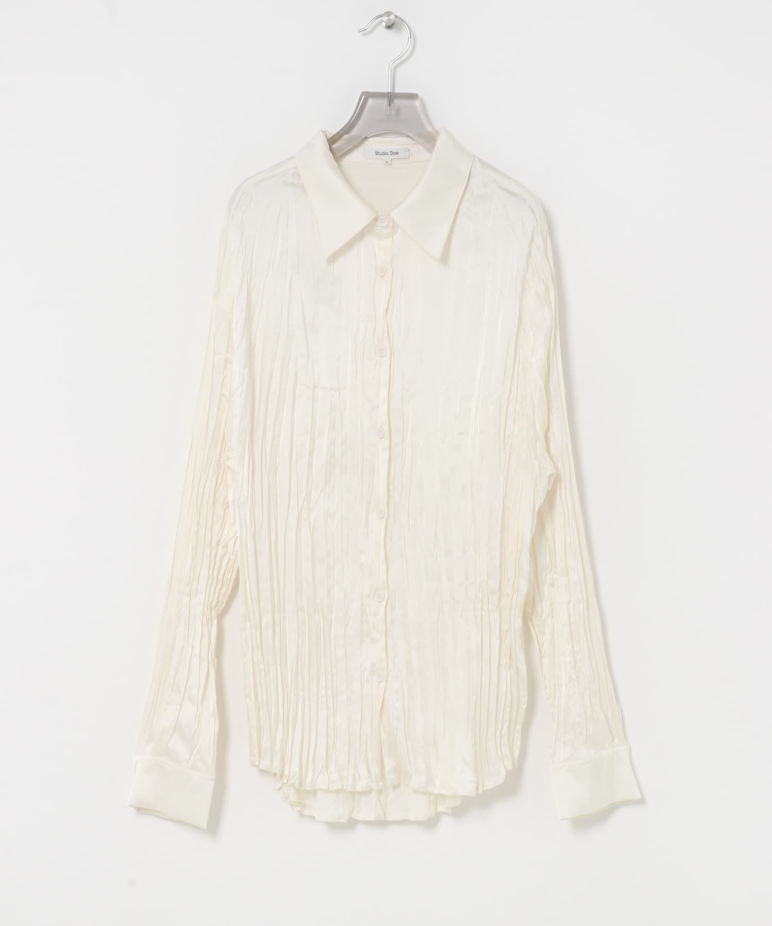 Studio Doe　SATIN PLEATED SHIRTS