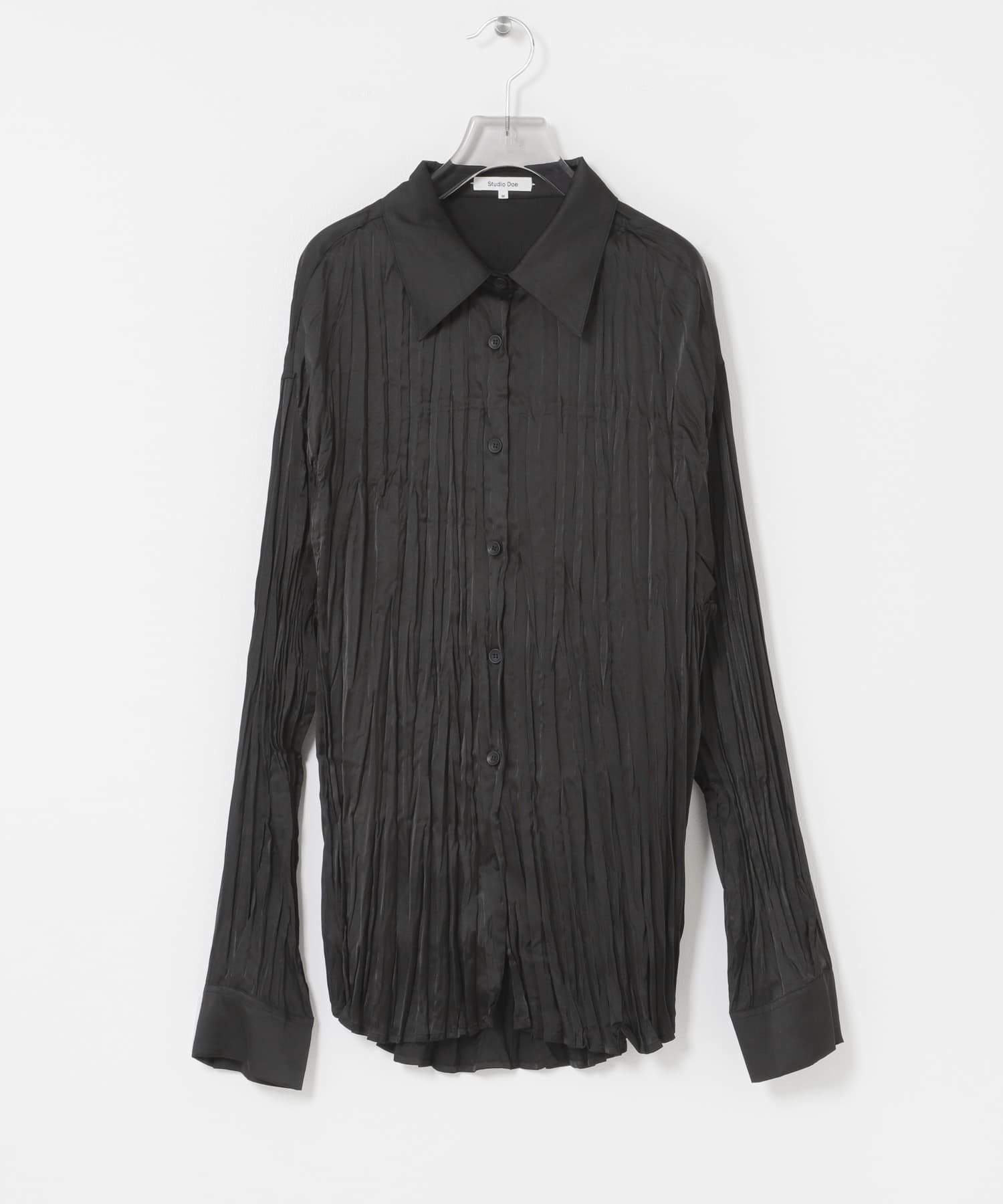 Studio Doe　SATIN PLEATED SHIRTS