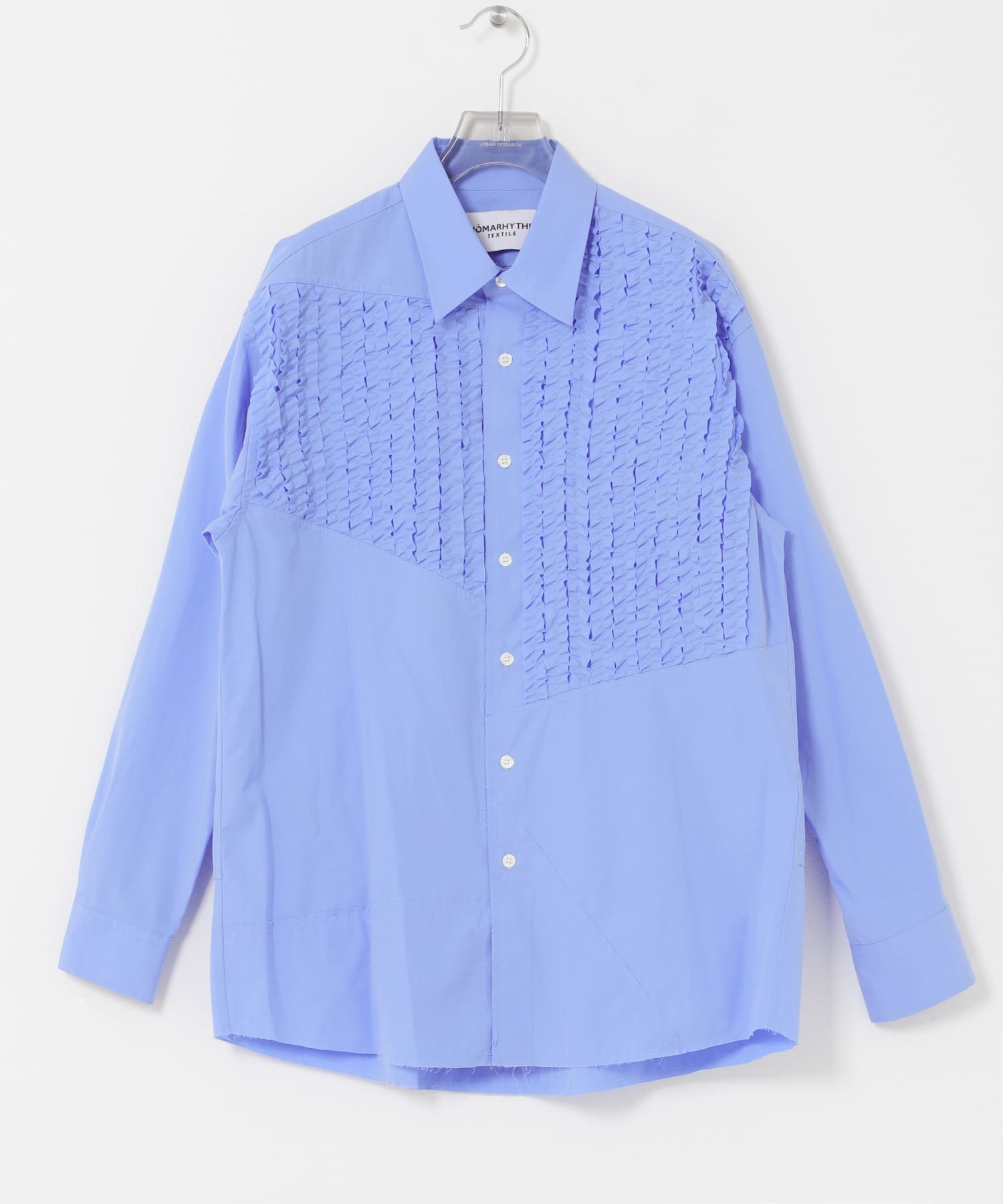 NOMARHYTHM TEXTILE　FRILLED PATCHWORK SHIRTS