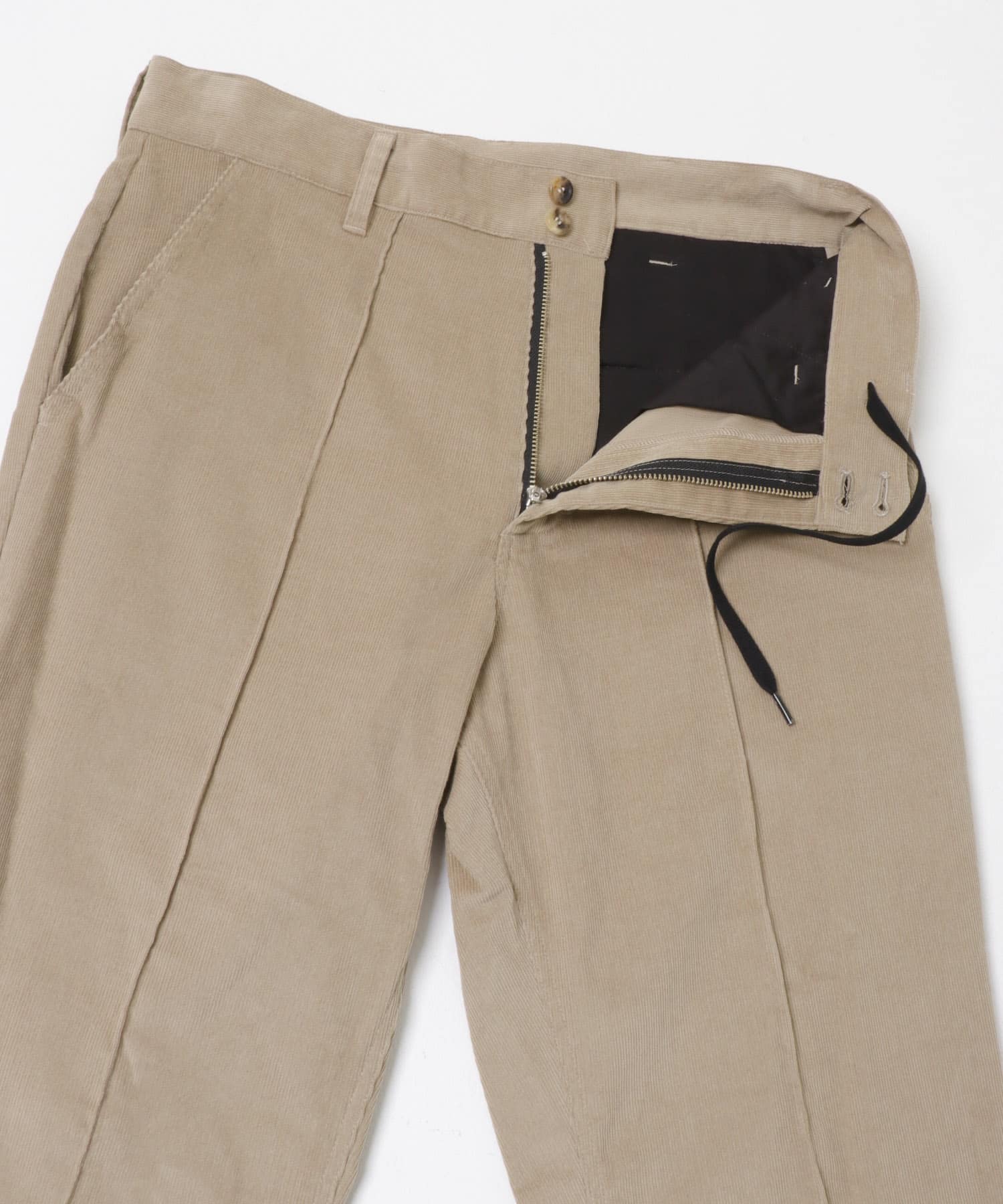 NOMARHYTHM TEXTILE　BOOTS CUT TROUSERS BEIGE 1