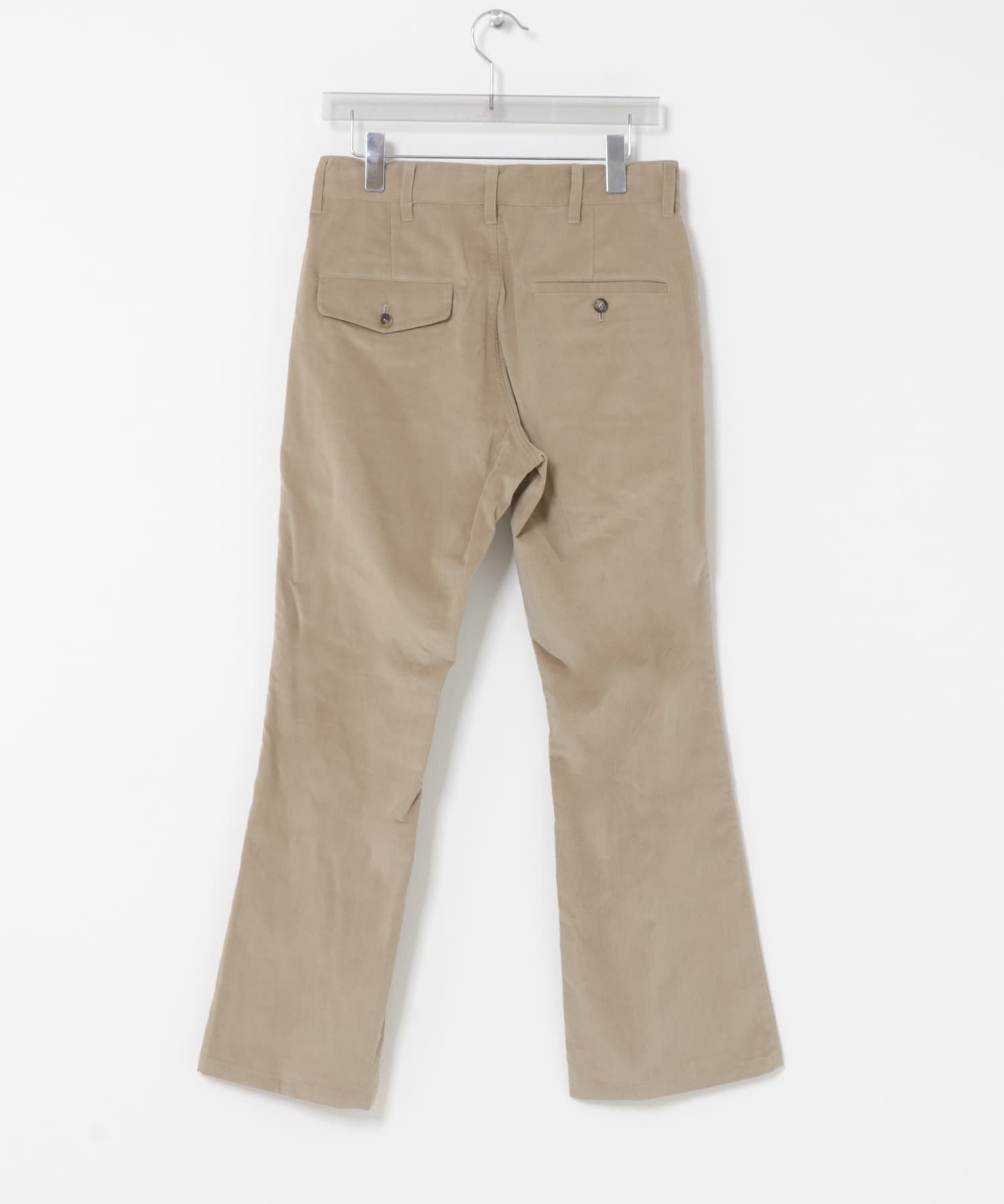 NOMARHYTHM TEXTILE　BOOTS CUT TROUSERS BEIGE 1