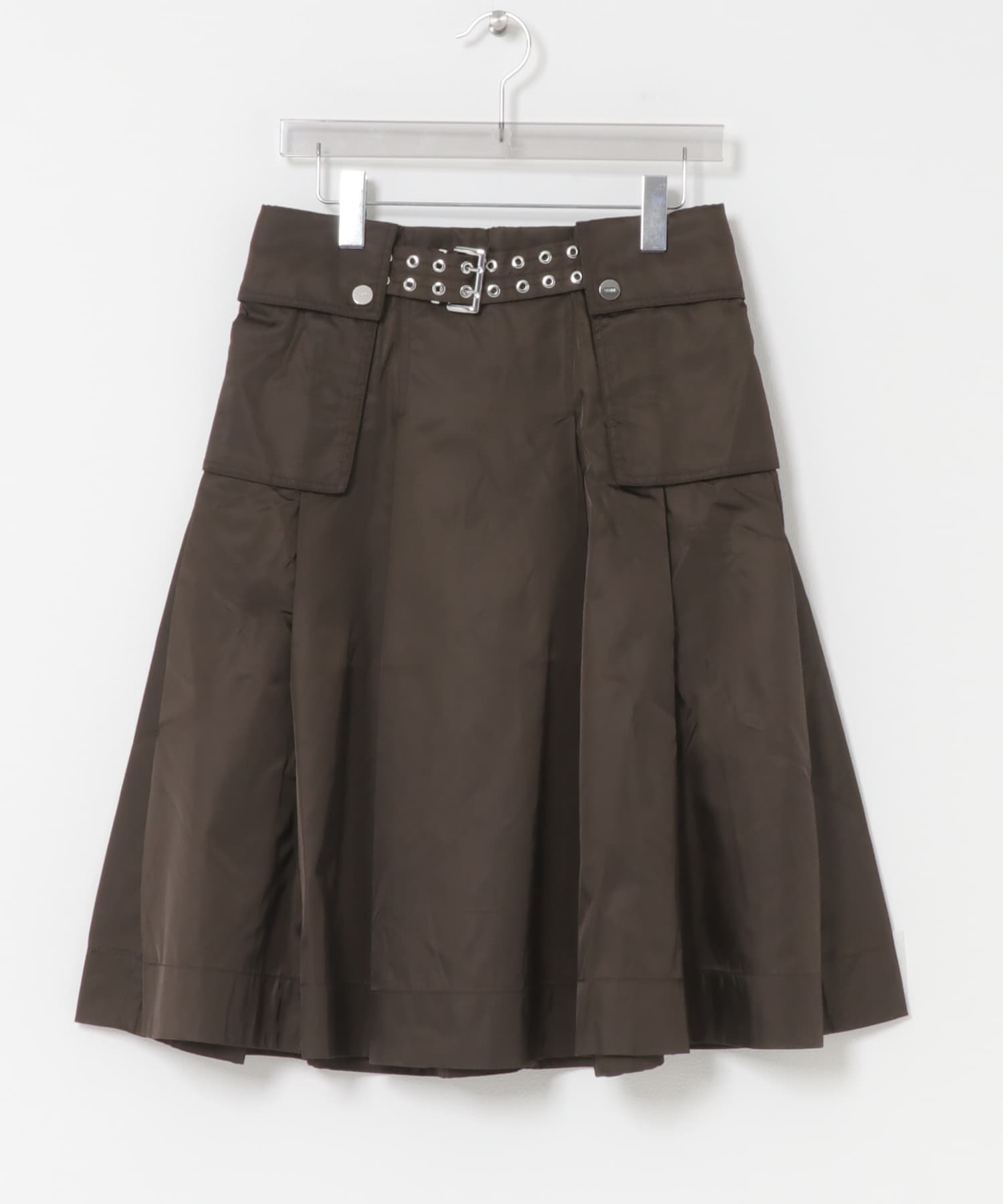 GANNI　DUCHESSE NYLON POCKET SKIRT DEMITASSE 36