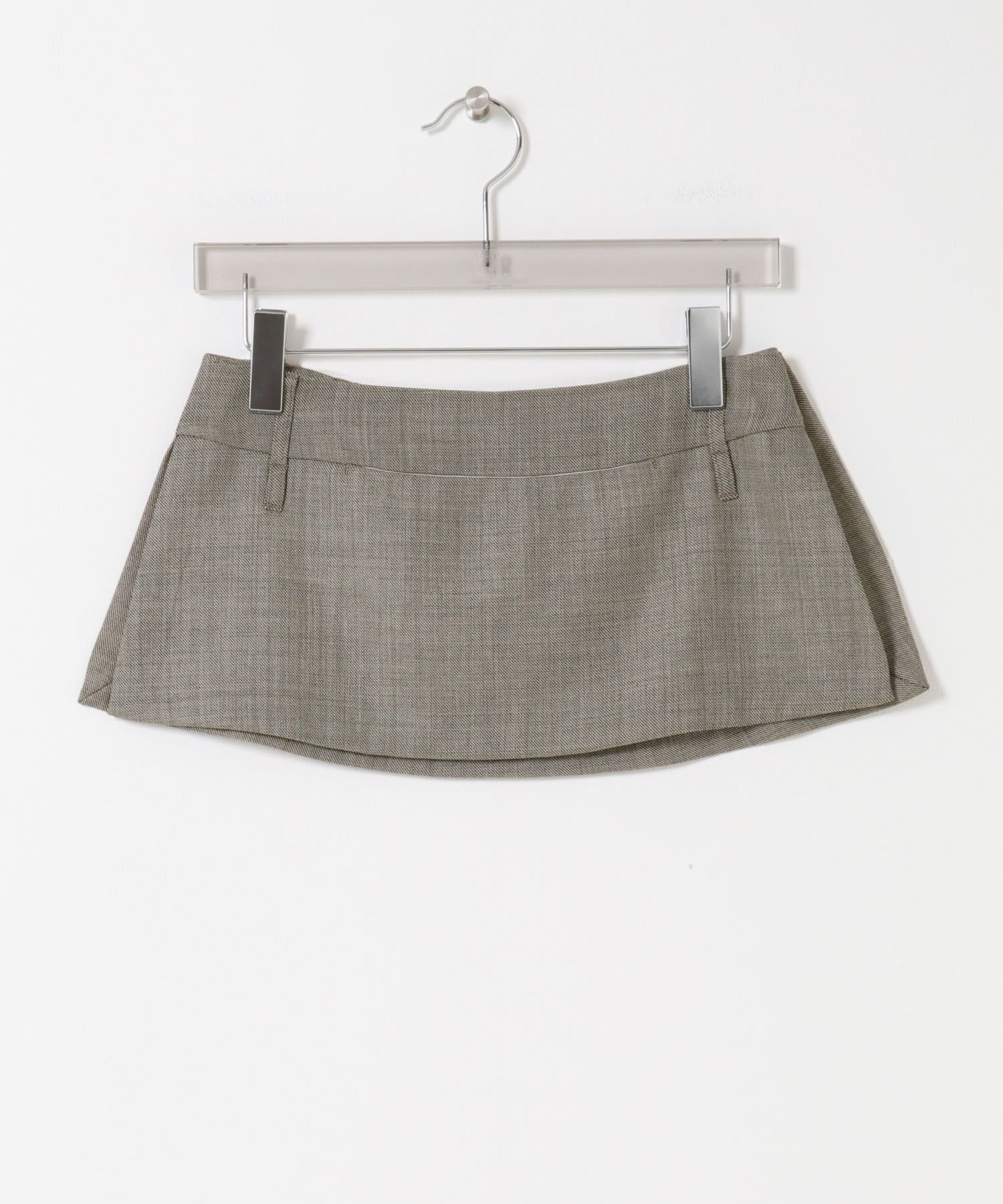 AMOMENTO　APRON MINI LAYERED SKIRT