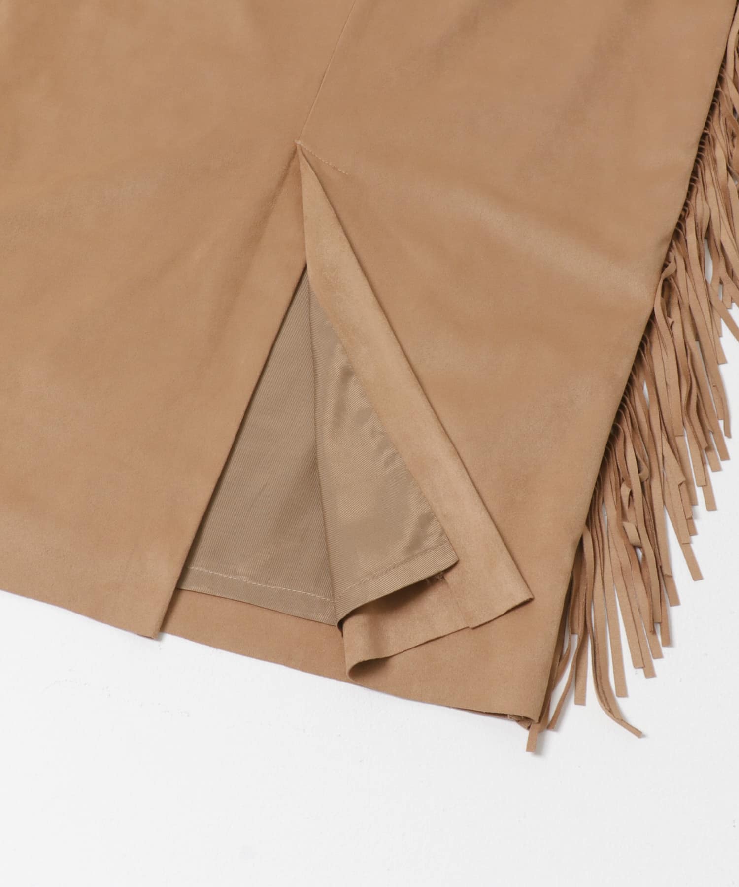 COUTURE D’ADAM　SUEDE FABRIC RANCH SKIRT BEIGE 38