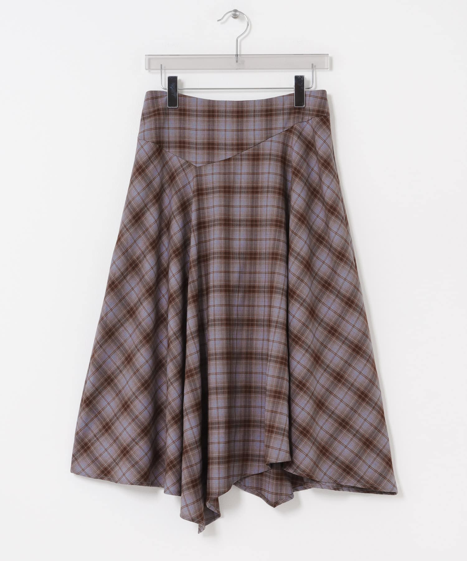 Studio Doe　ASYMMETRICAL PLAID SKIRT