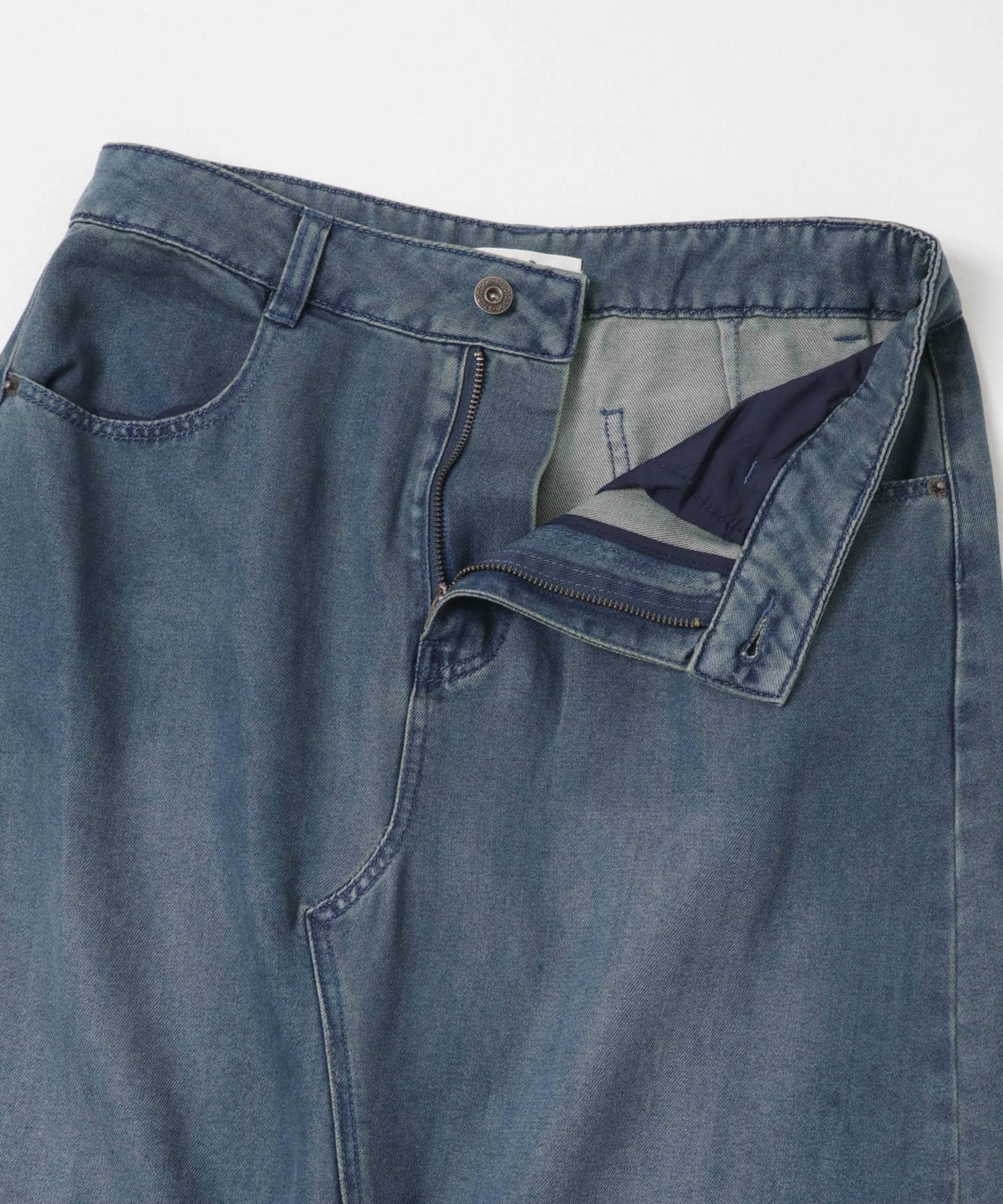A-LINE DENIM SKIRT VBLUE S+
