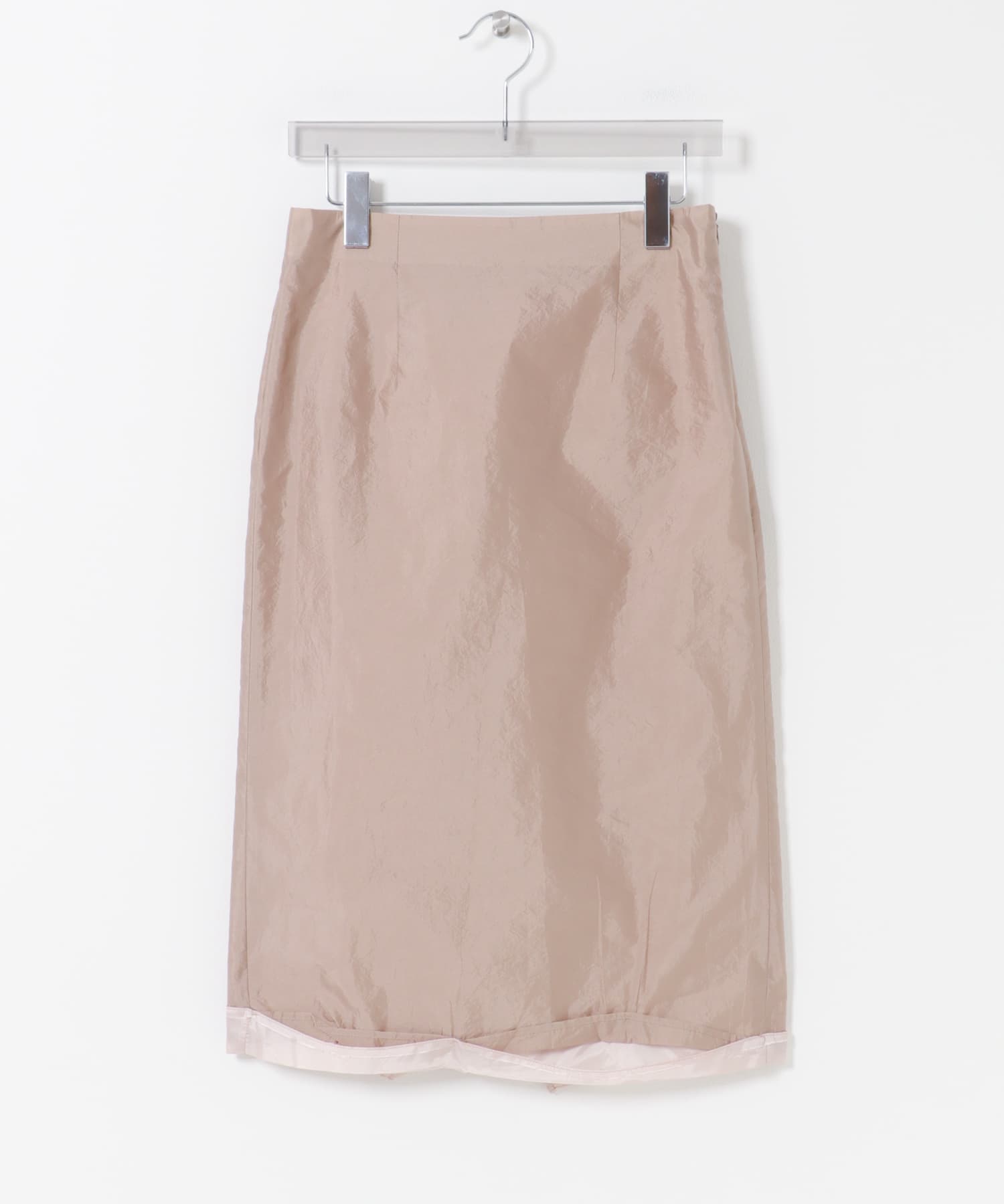 RECTO　LAYERED DETAIL MIDI SKIRT SEPIABEIGE S