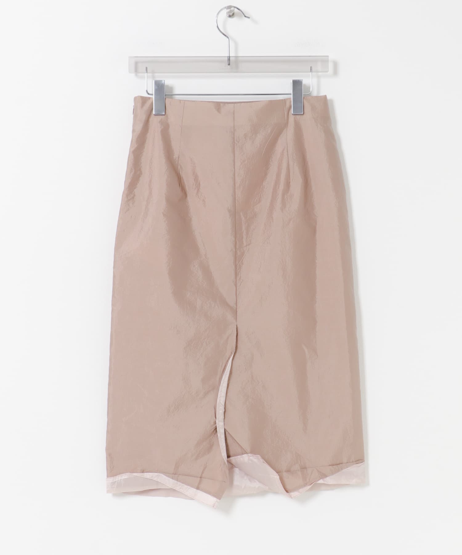 RECTO　LAYERED DETAIL MIDI SKIRT SEPIABEIGE S