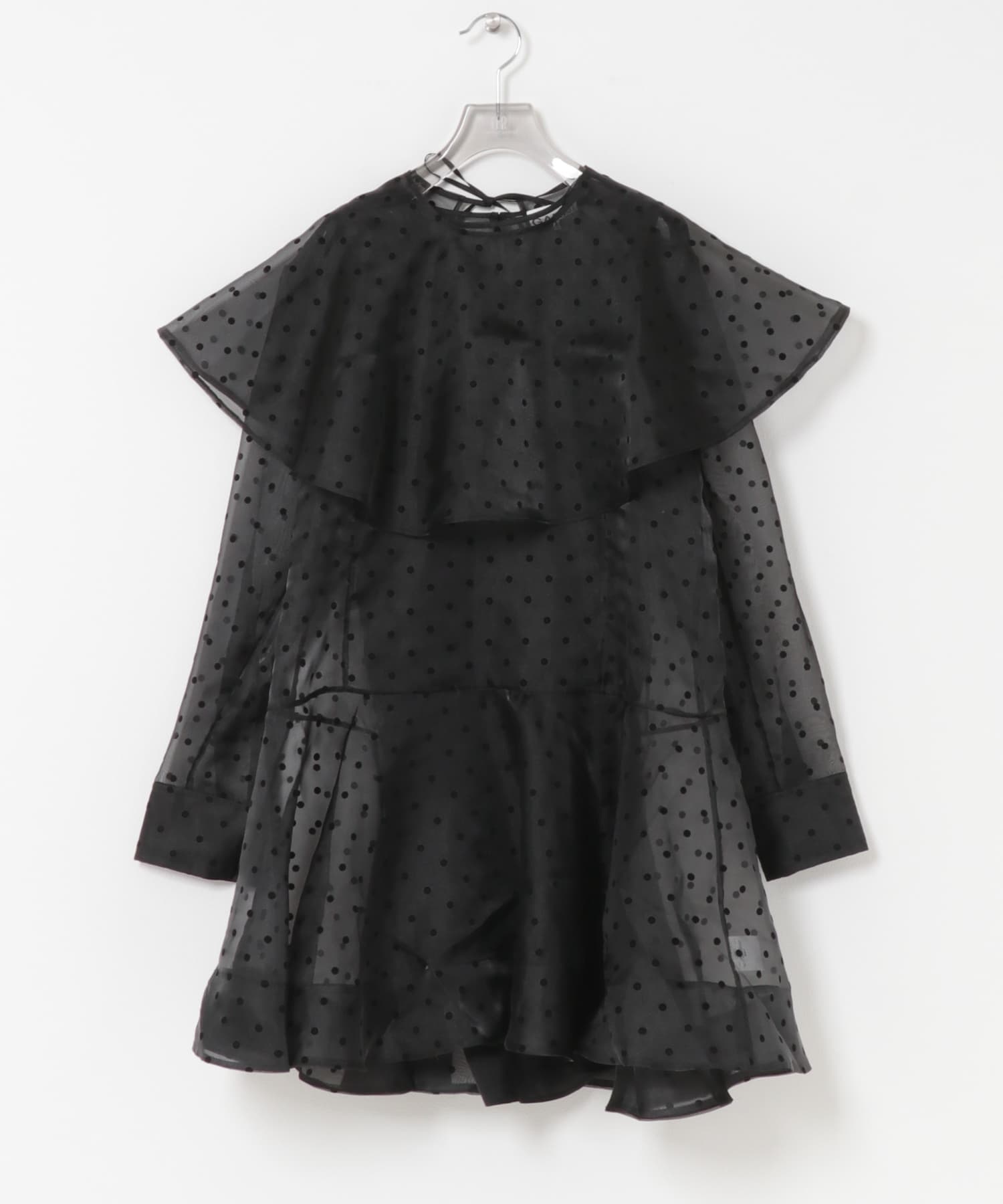 GANNI FLOCKED ORGANZA DRESS(36 BLACK): ワンピース｜URBAN RESEARCH