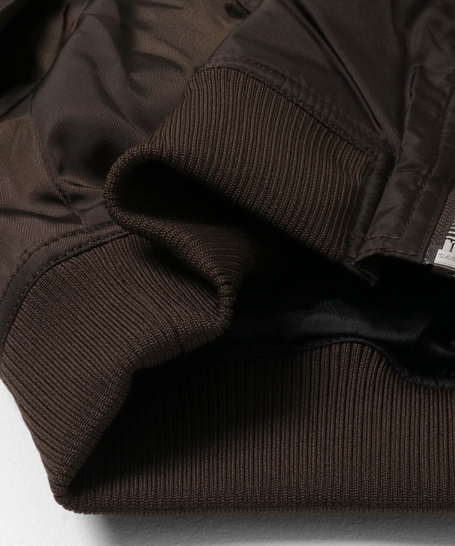 GANNI　DUCHESSE NYLON BOMBER JACKET DEMITASSE 36