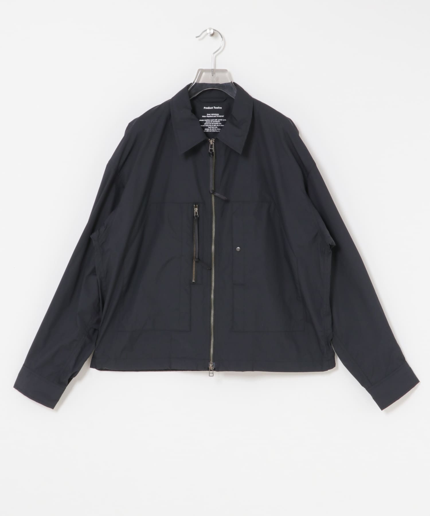 Product Twelve　ZIP UP UTILITY SHIRT BLACK 2