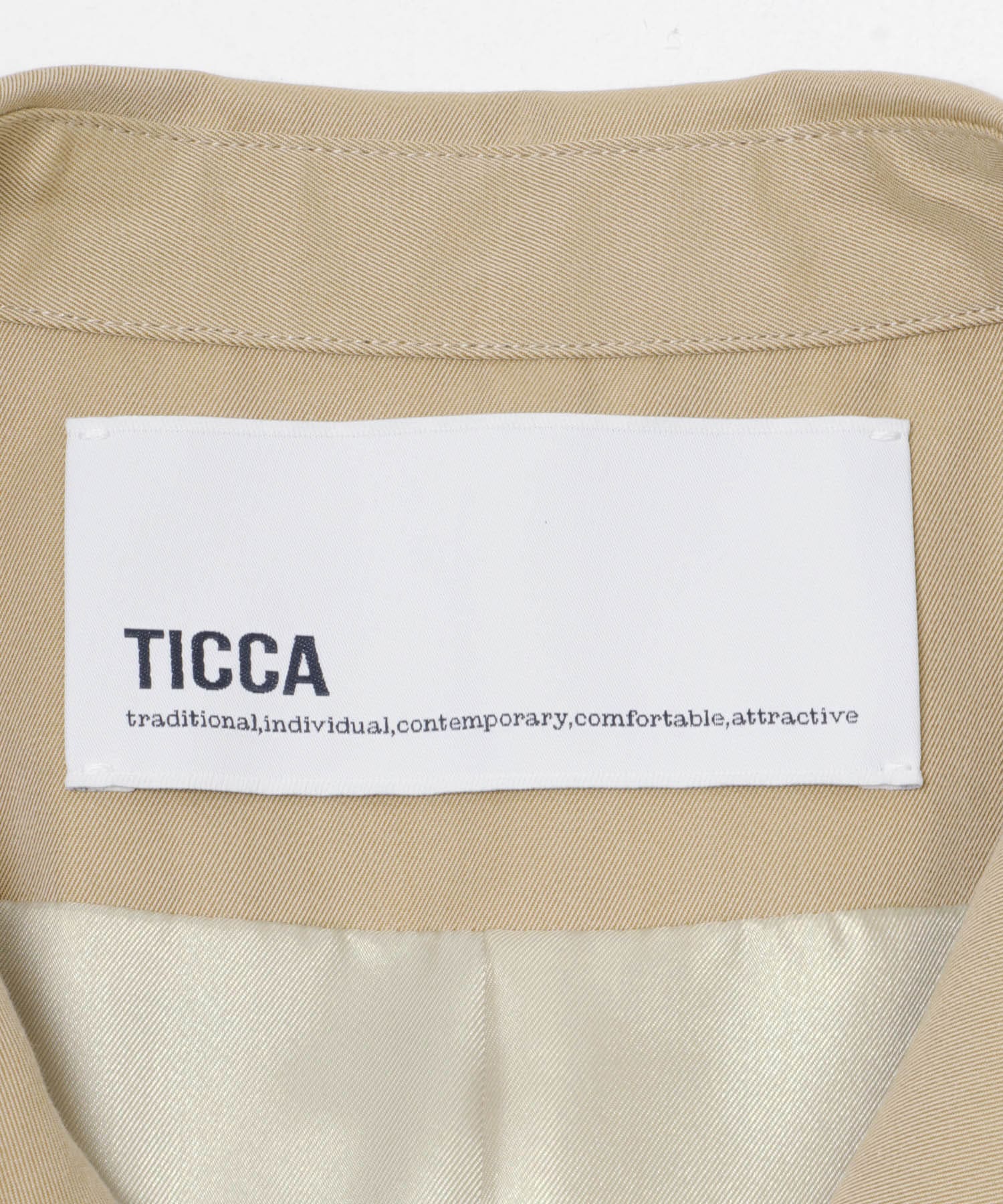 TICCA　MINI テントトレンチコート BEIGE 1