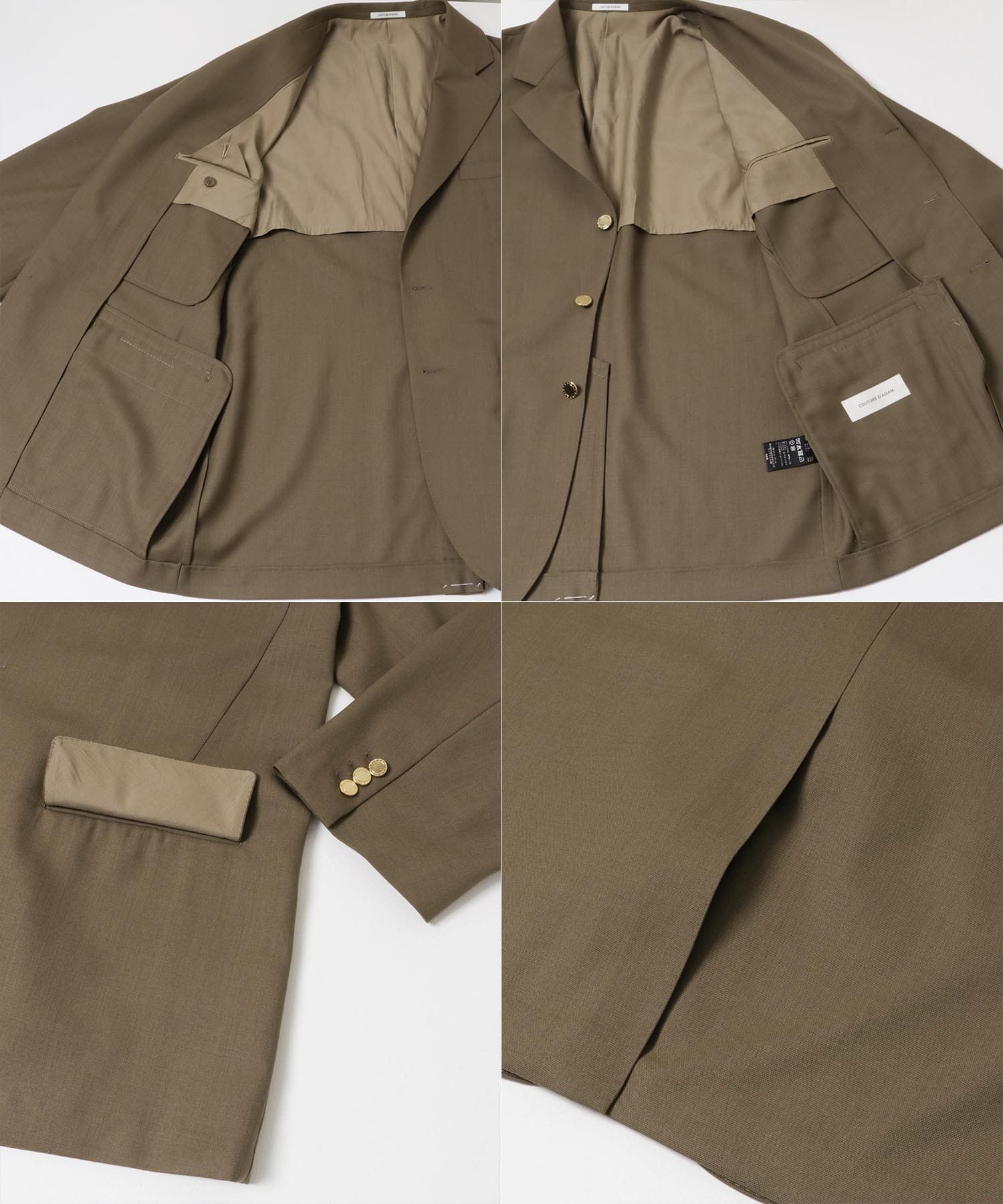 COUTURE D’ADAME　SINGLE BLAZER DESERT MOCA BROWN 38
