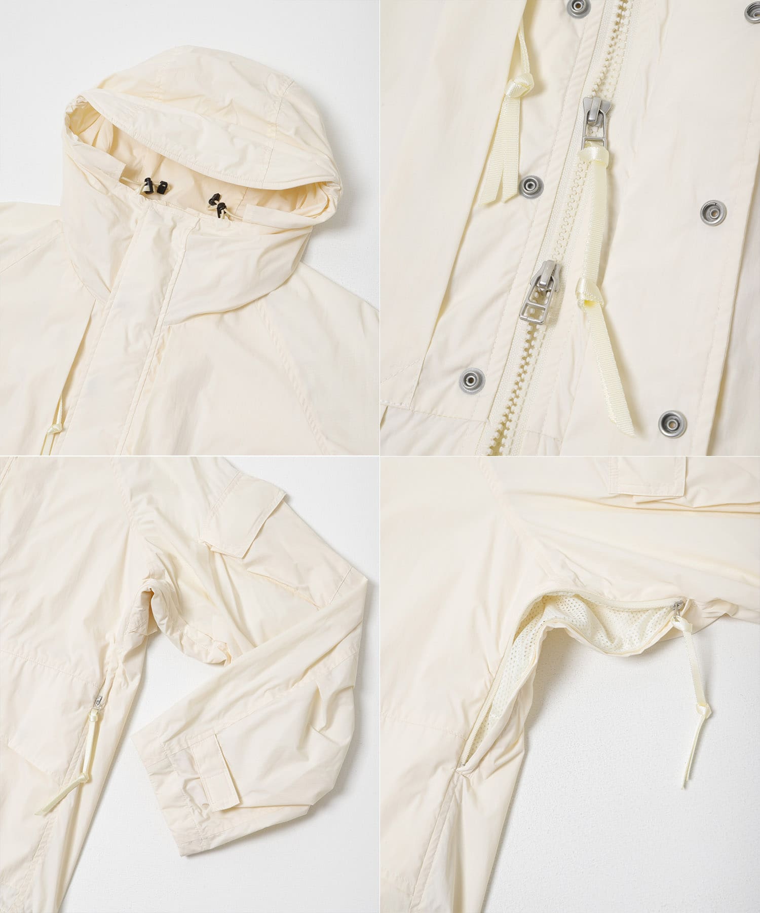 Product Twelve　P12 RAIN JACKET ECRU 1